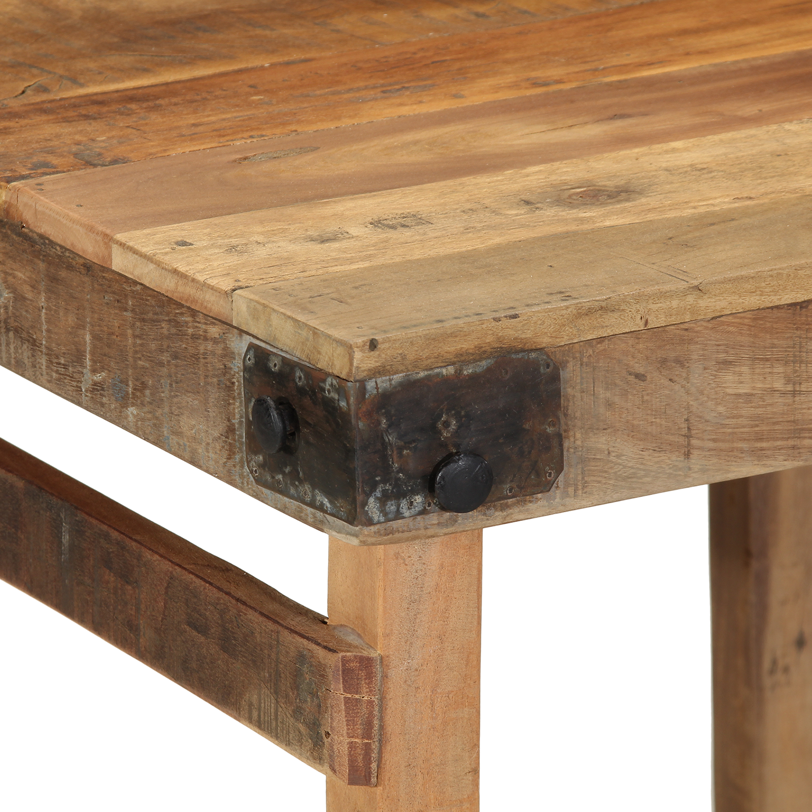 Dining Table 55x60x76 cm Solid Wood Reclaimed - Image 6