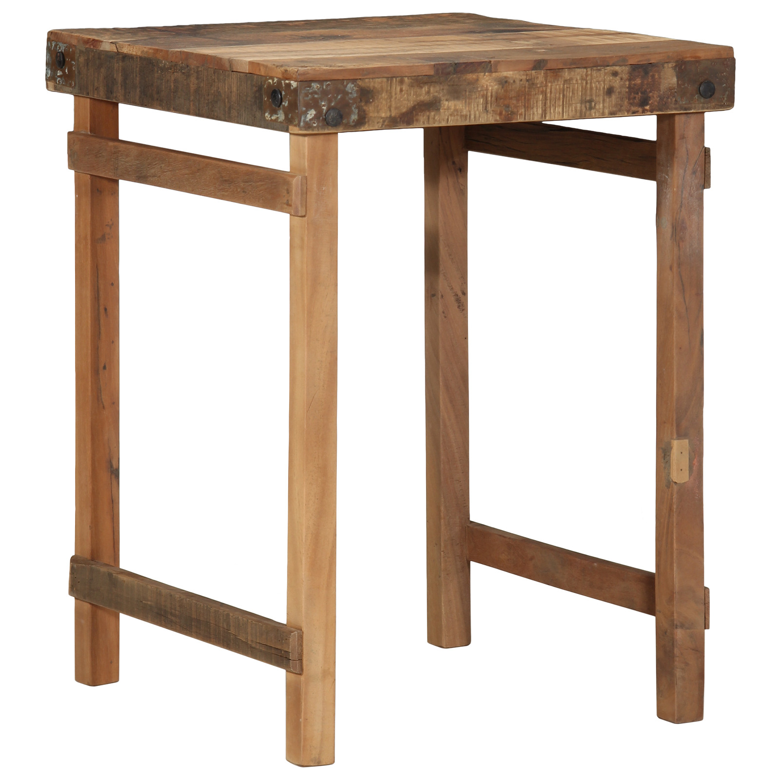 Dining Table 55x60x76 cm Solid Wood Reclaimed - Image 2