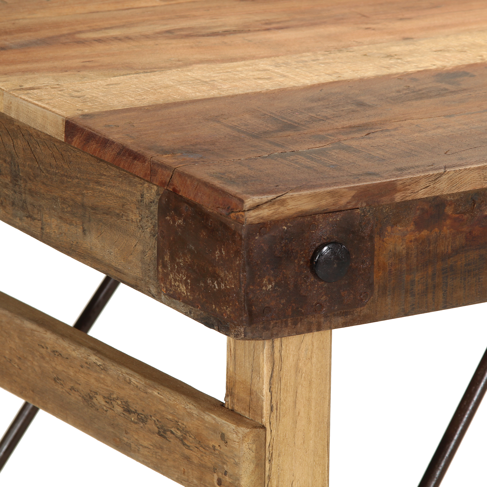 Dining Table 110x55x76 cm Solid Wood Reclaimed - Image 6