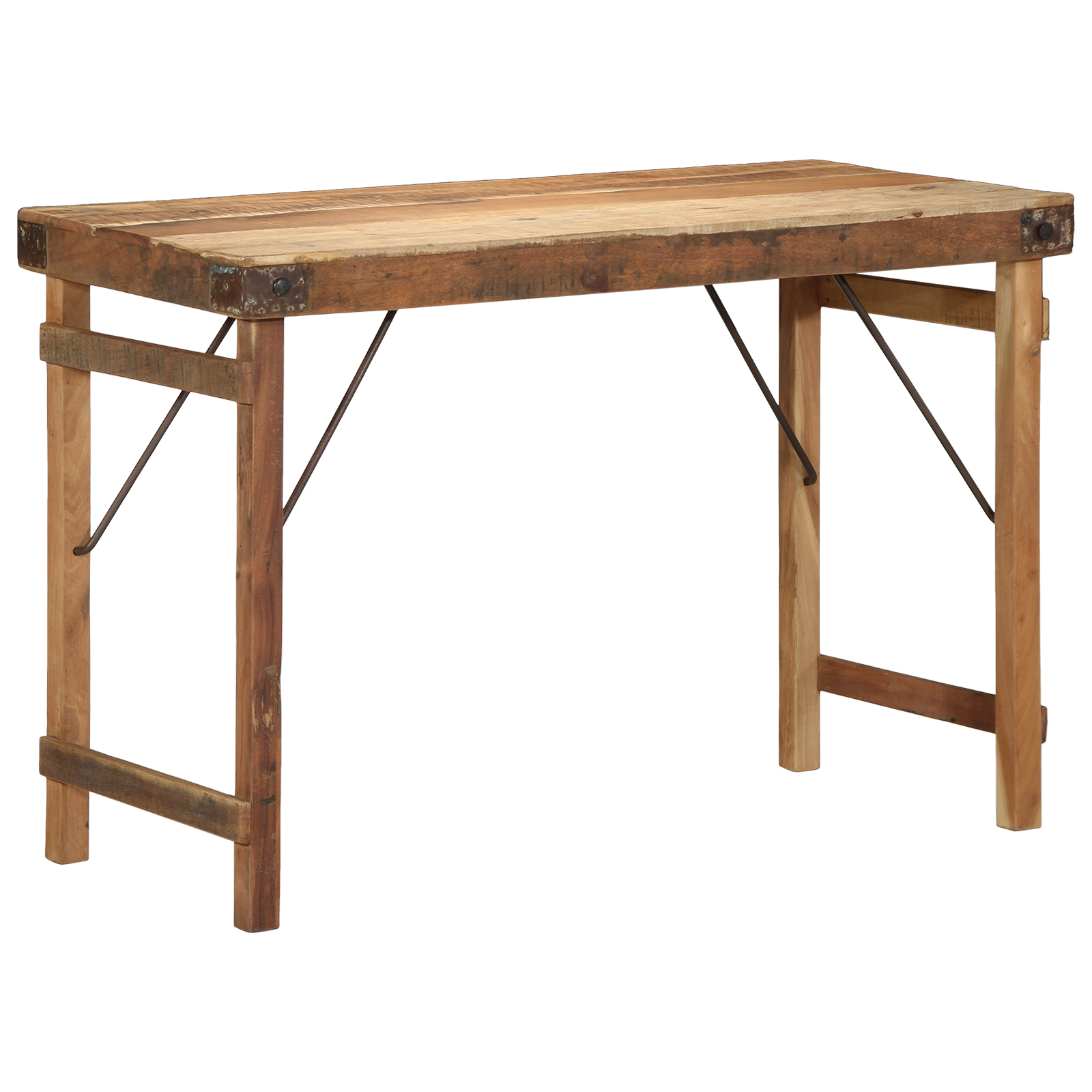 Dining Table 110x55x76 cm Solid Wood Reclaimed - Image 2