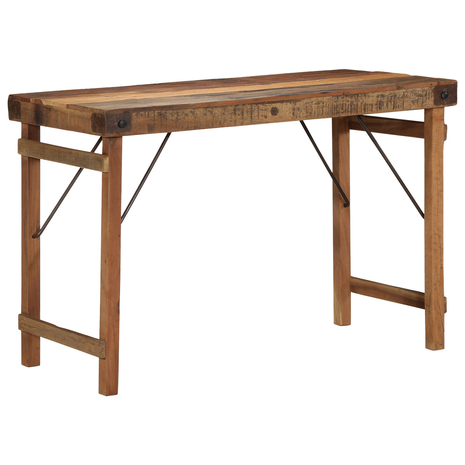 Dining Table 110x55x76 cm Solid Wood Reclaimed - Image 3