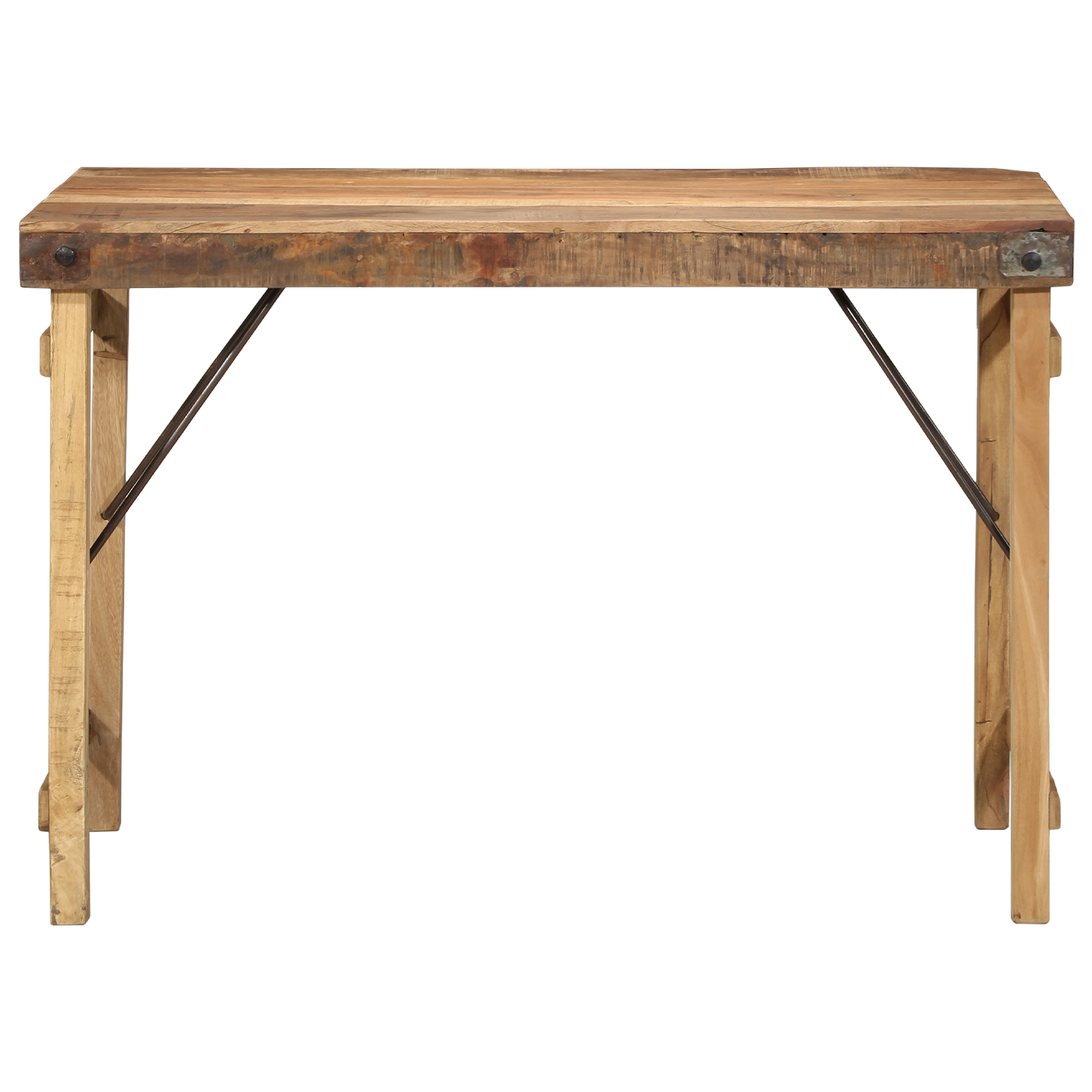 Dining Table 110x55x76 cm Solid Wood Reclaimed - Image 4