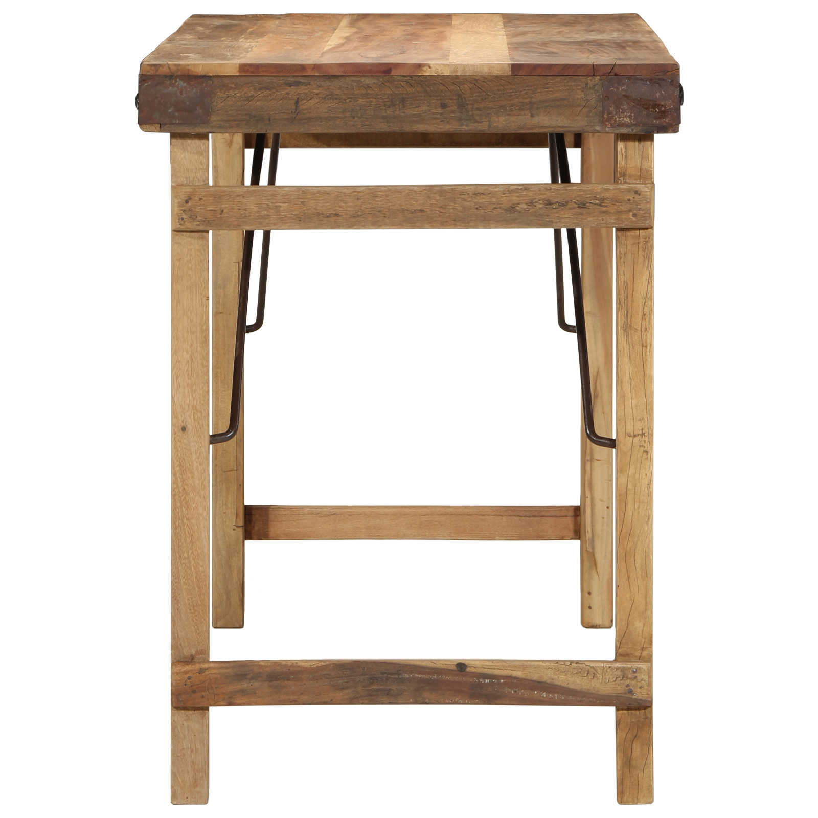 Dining Table 110x55x76 cm Solid Wood Reclaimed - Image 5