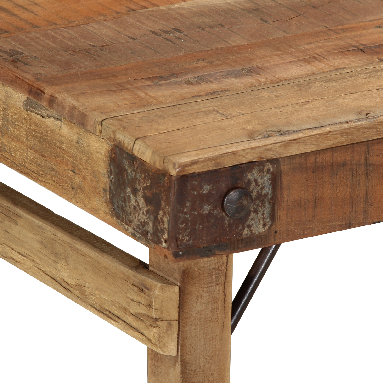 Coffee Table 110x55x40 cm Solid Wood Reclaimed - Image 8