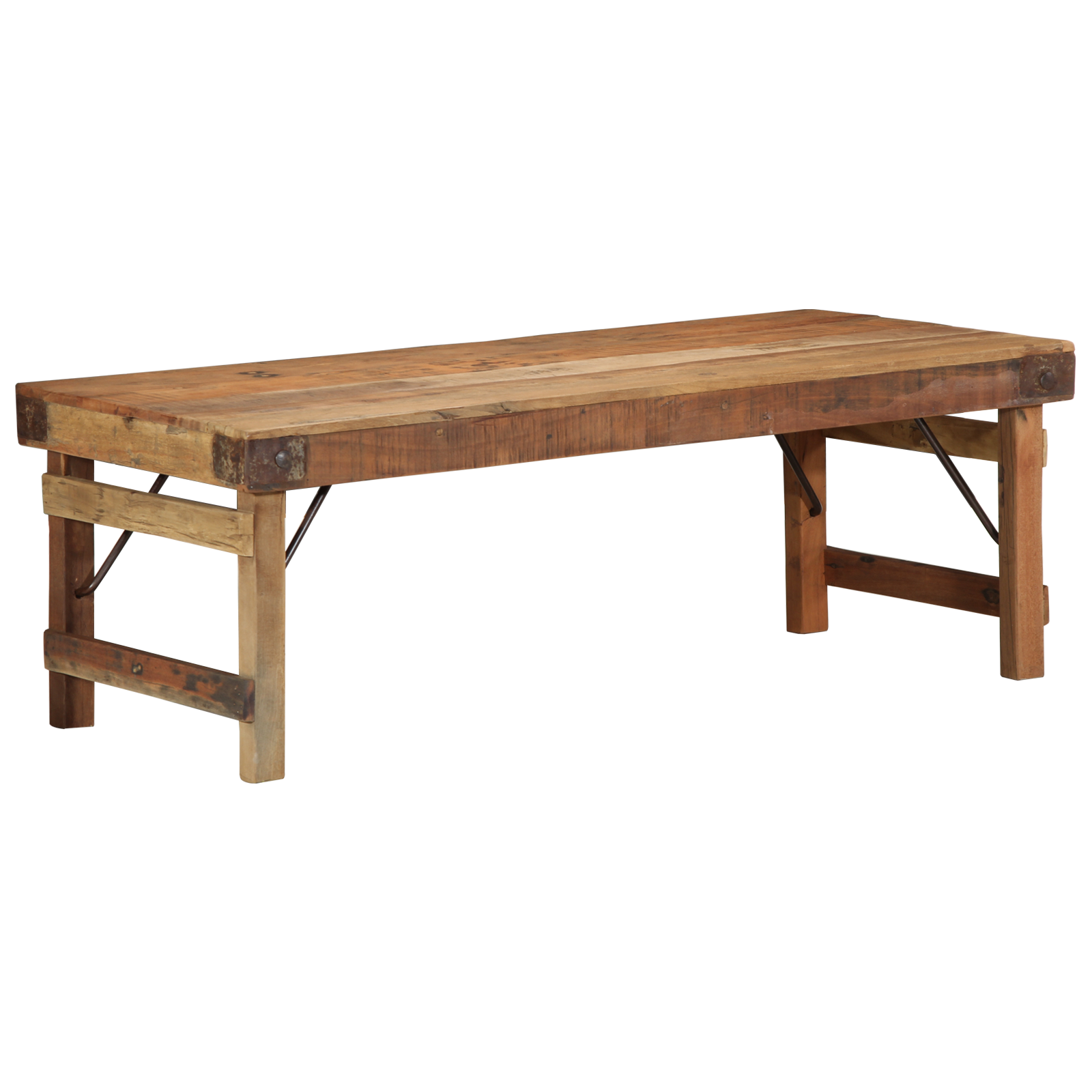 Coffee Table 110x55x40 cm Solid Wood Reclaimed - Image 2