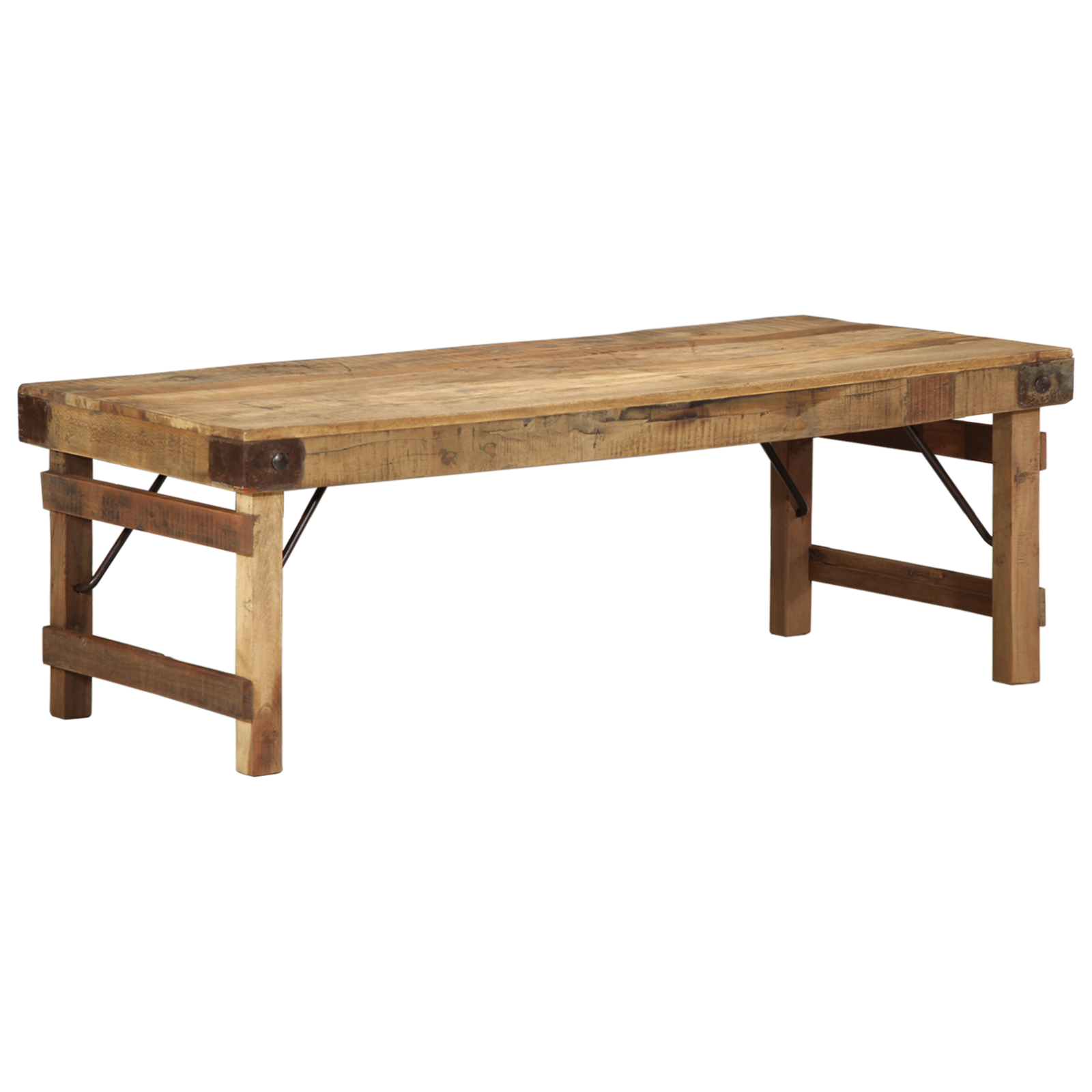 Coffee Table 110x55x40 cm Solid Wood Reclaimed - Image 7