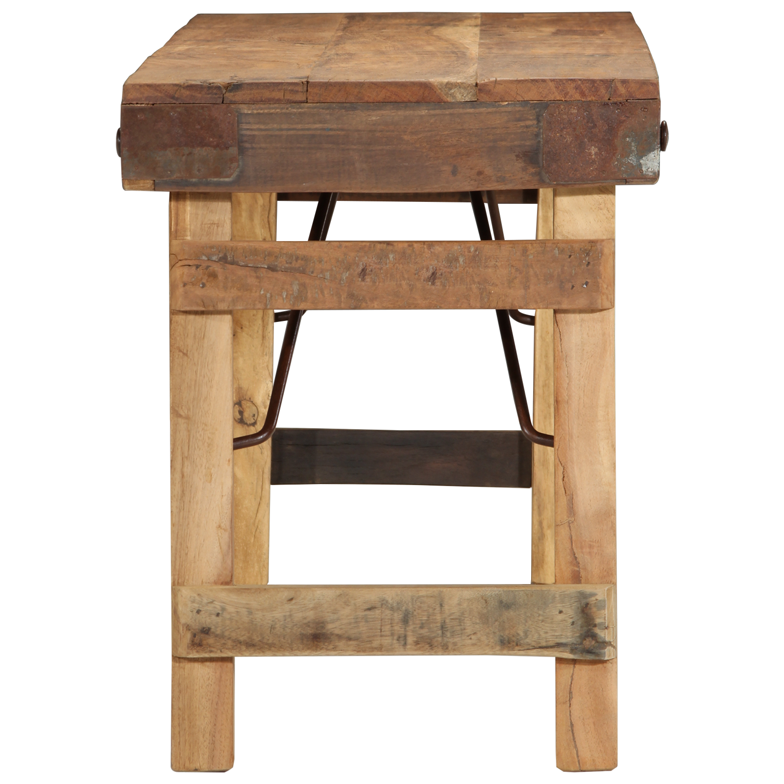 Bench 110x35x46 cm Solid Wood Reclaimed - Image 4