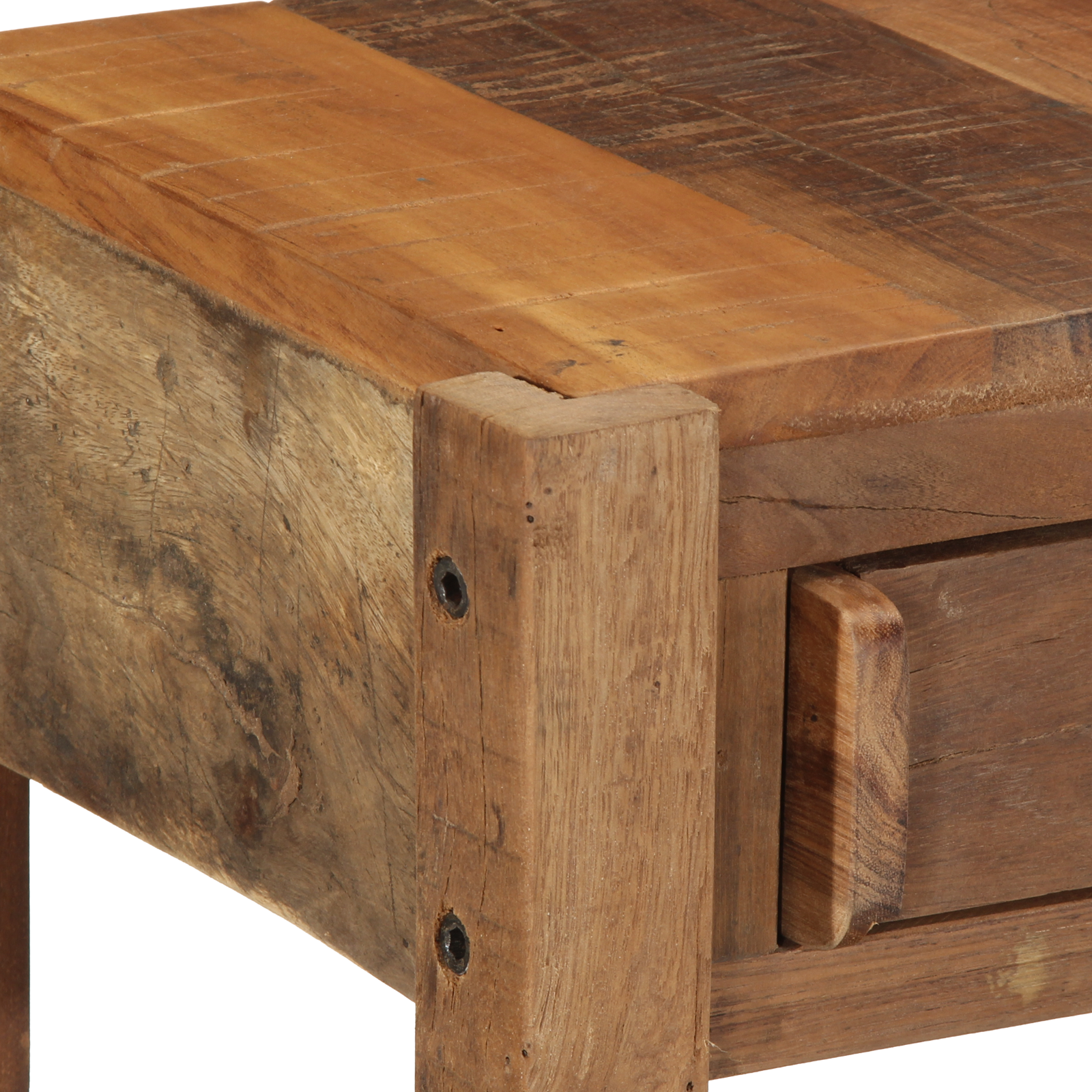 Console Table 107x33x76 cm Solid Wood Reclaimed - Image 9