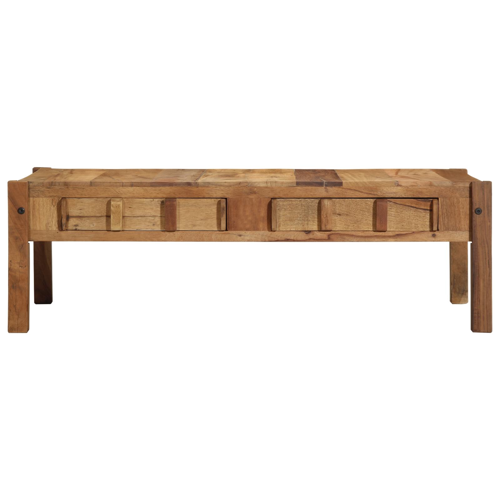 Coffee Table 110x55x35 cm Solid Wood Reclaimed - Image 4