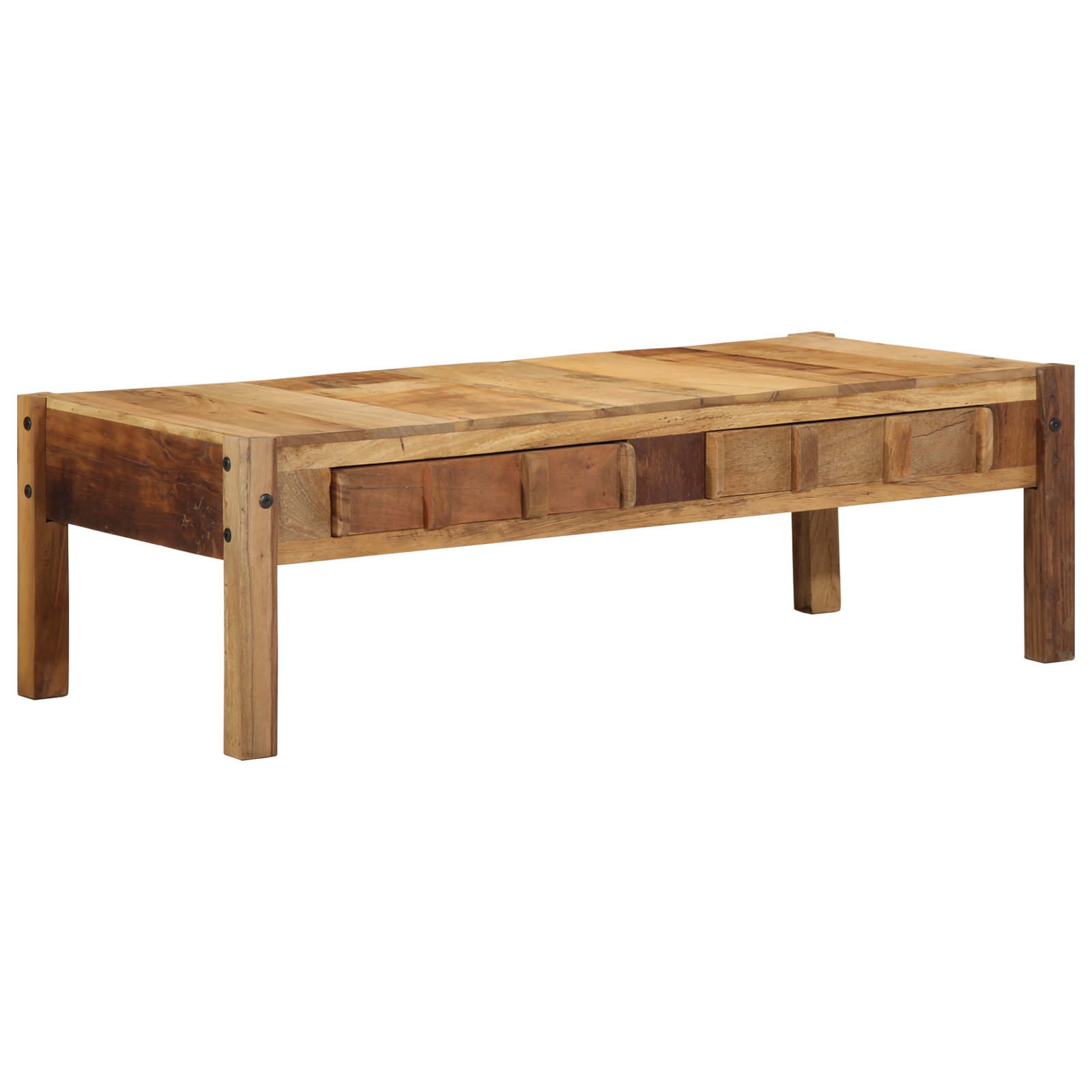 Coffee Table 110x55x35 cm Solid Wood Reclaimed - Image 8
