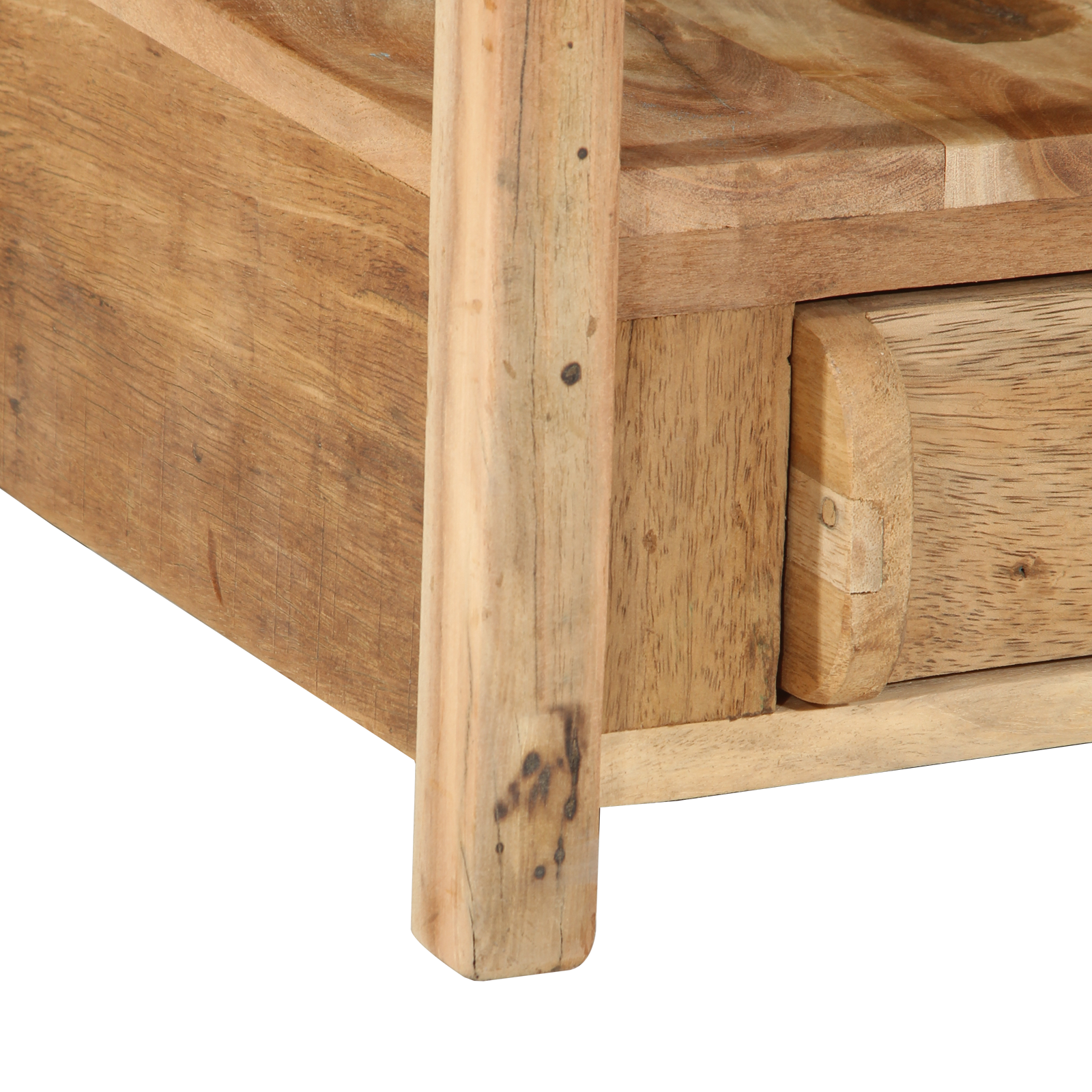 Side Table 43x32x46 cm Solid Wood Reclaimed - Image 10