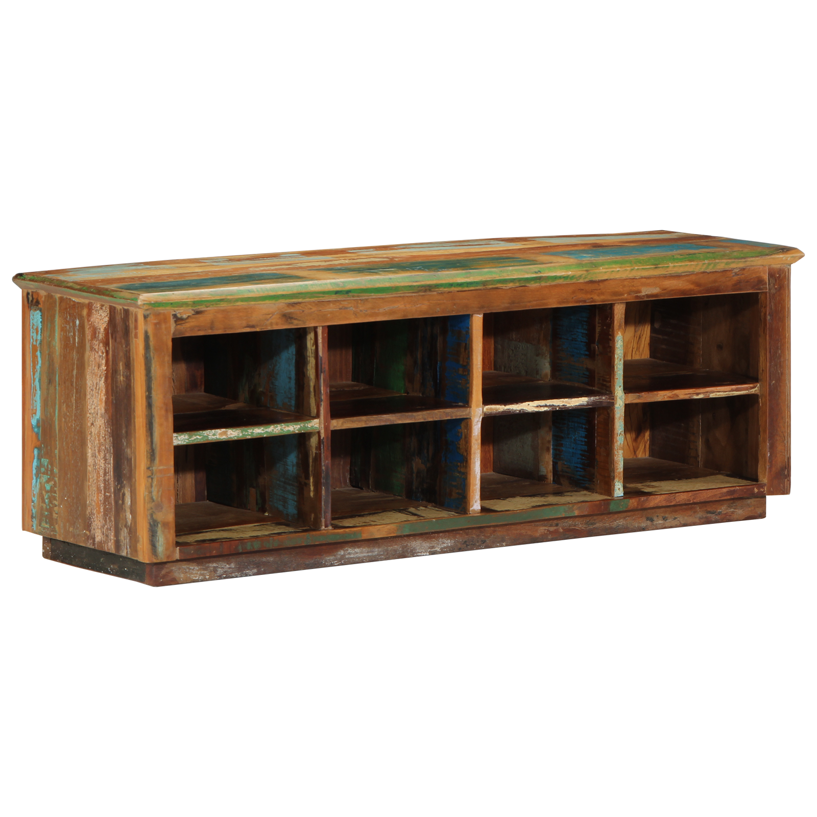 Schoenbank 110x35x40 cm Massief Hout Gerecycled
