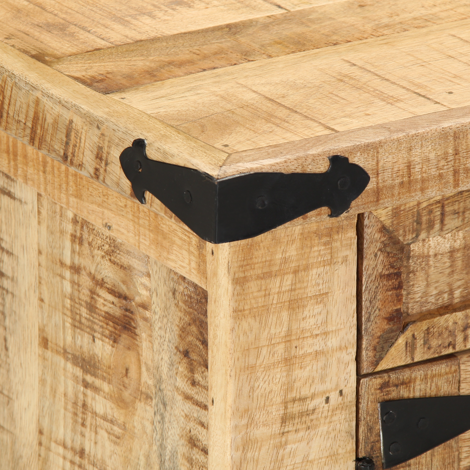 Coffee Table 90x50x40 cm Solid Wood Rough Mango - Image 9