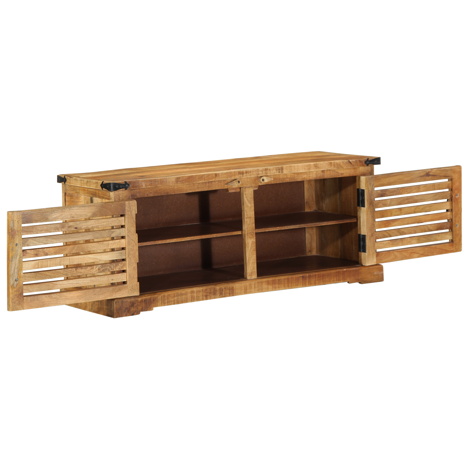Thumbnail - vidaXL Schuhbank 110x38x45 cm Raues Mangoholz