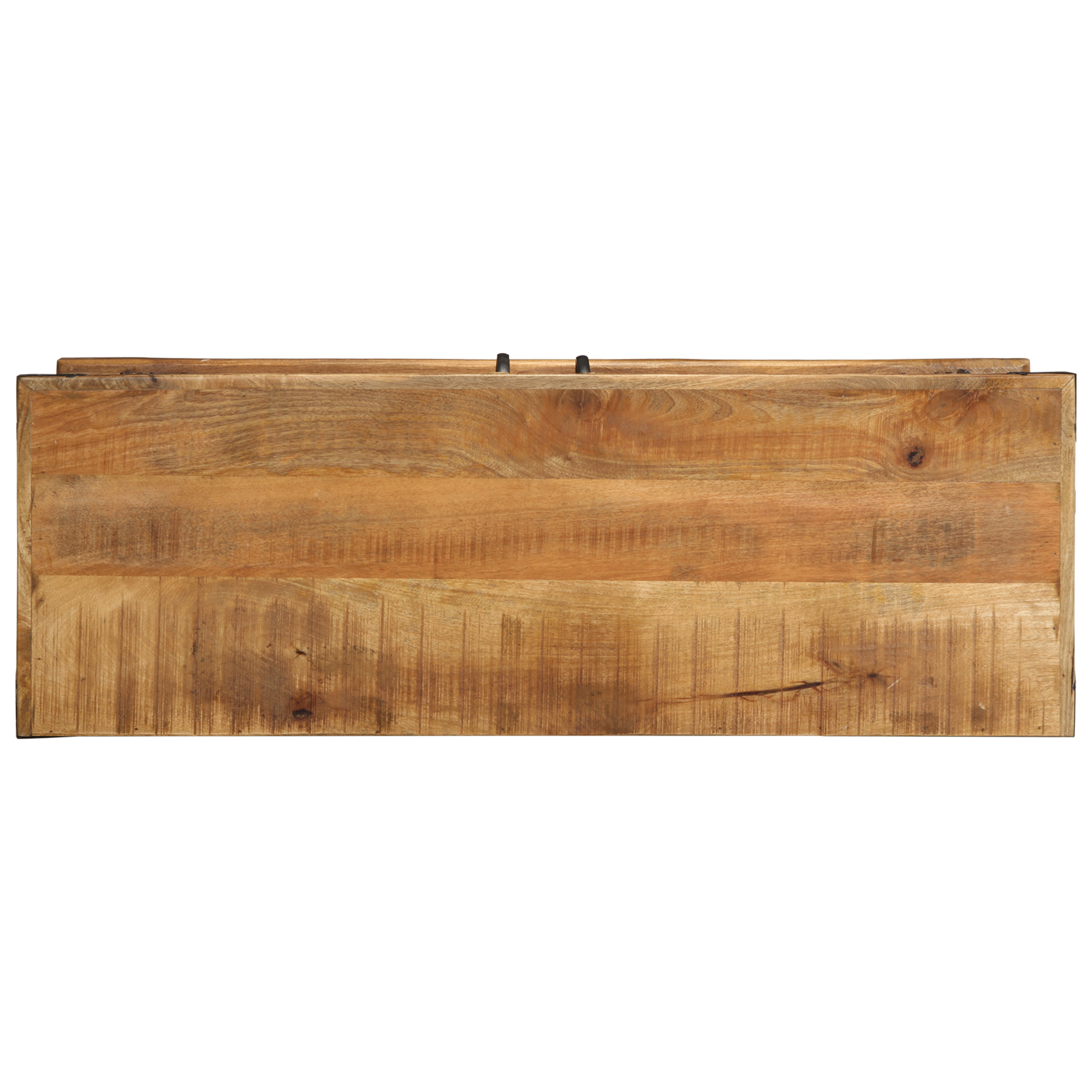Shoe Bench 110x38x45 cm Solid Wood Rough Mango - Image 7