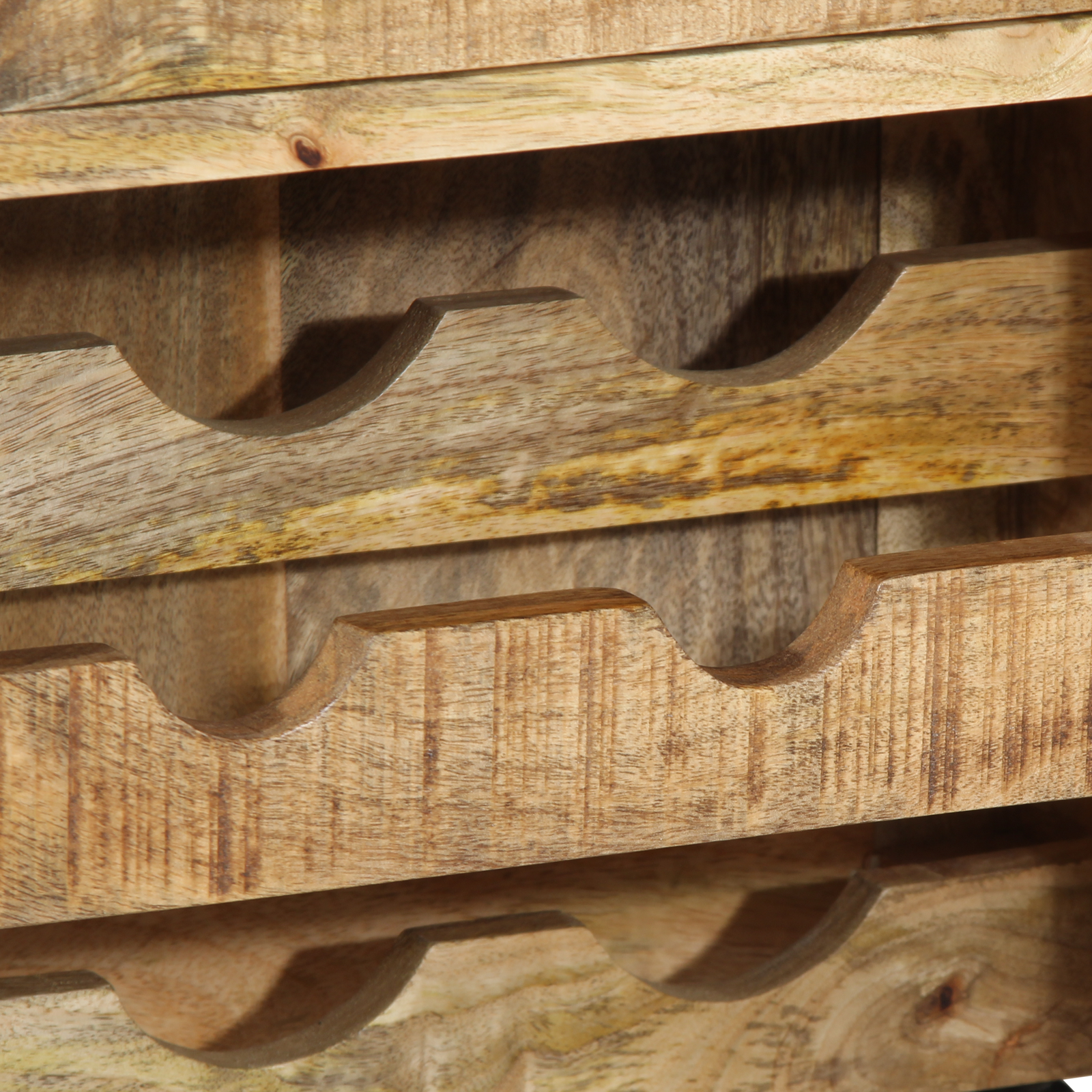 Kitchen Trolley 55x40x80 cm Solid Rough Wood Mango - Image 10