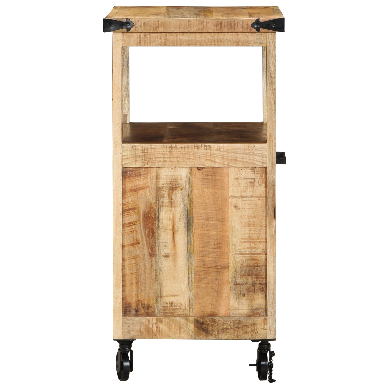 Kitchen Trolley 55x40x80 cm Solid Rough Wood Mango - Image 5