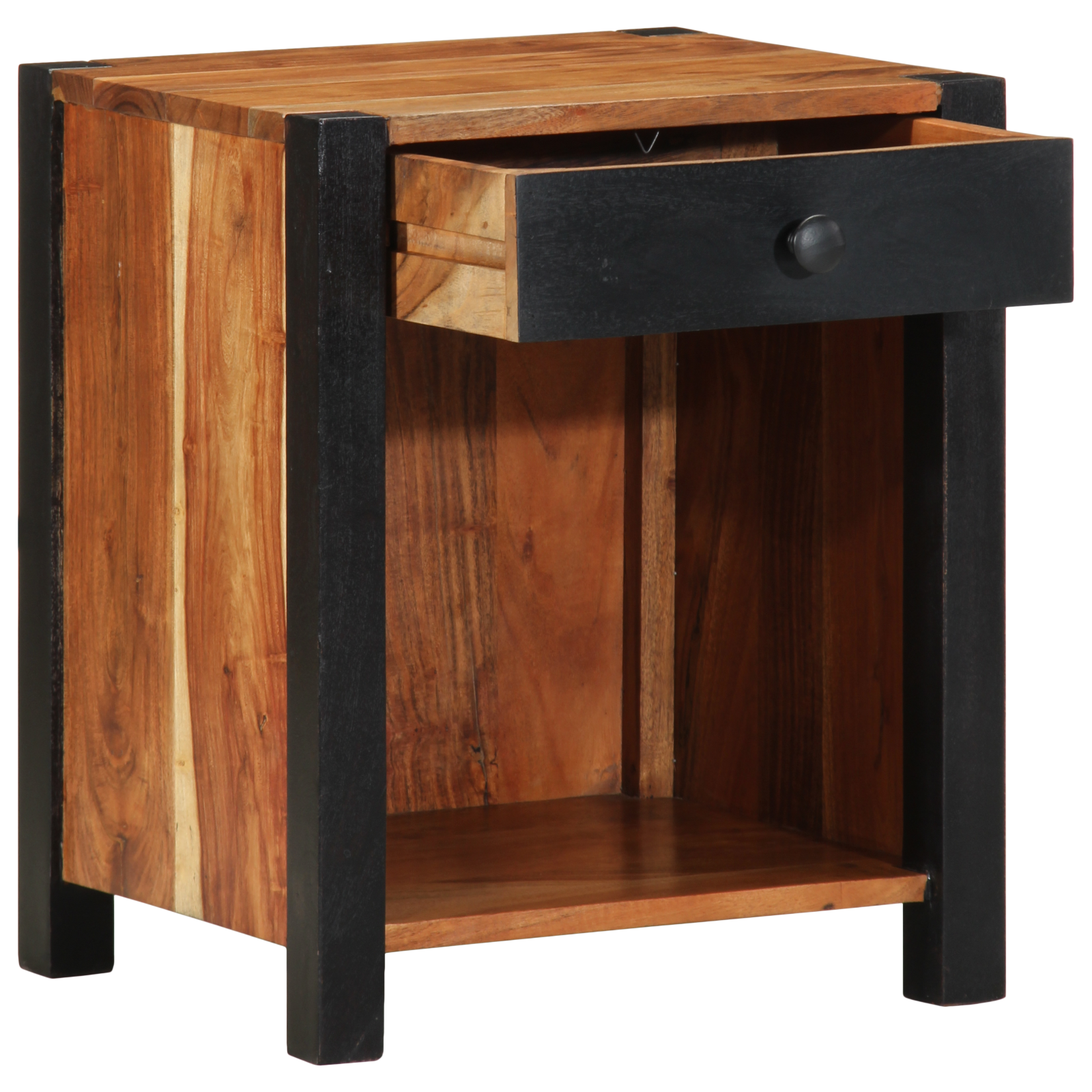 Bedside Cabinets 2 pcs 40x35x50 cm Solid Wood Acacia - Image 5