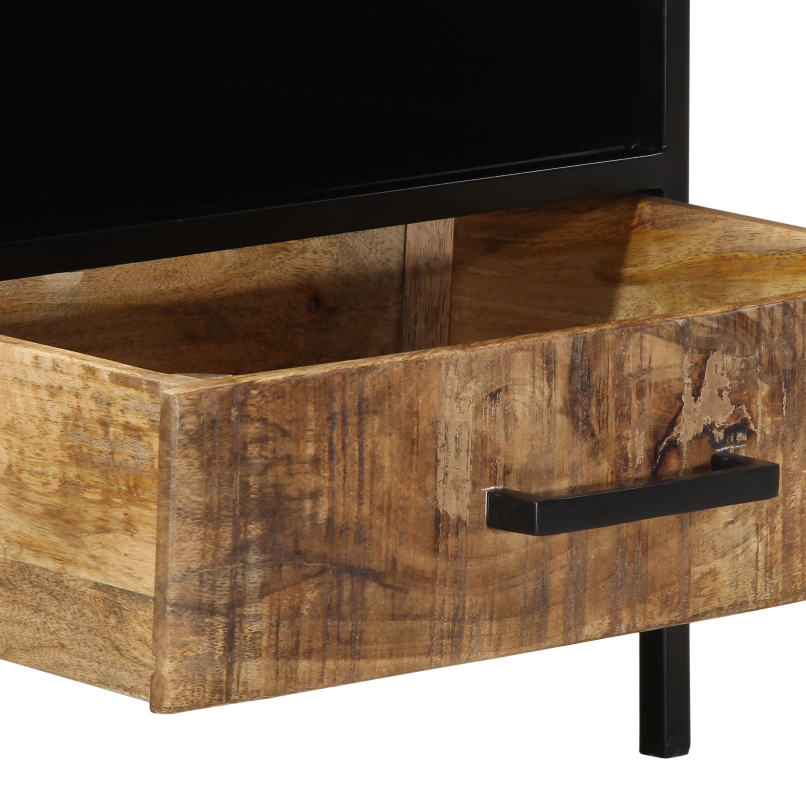 Coffee Table 90x50x40 cm Solid Wood Rough Mango - Image 9