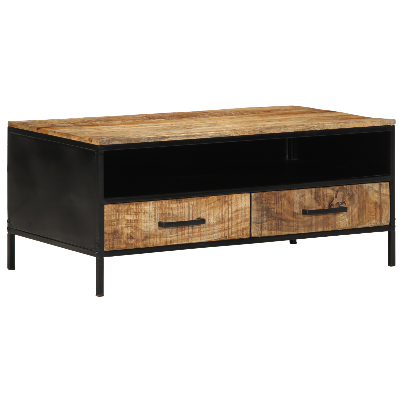 Coffee Table 90x50x40 cm Solid Wood Rough Mango