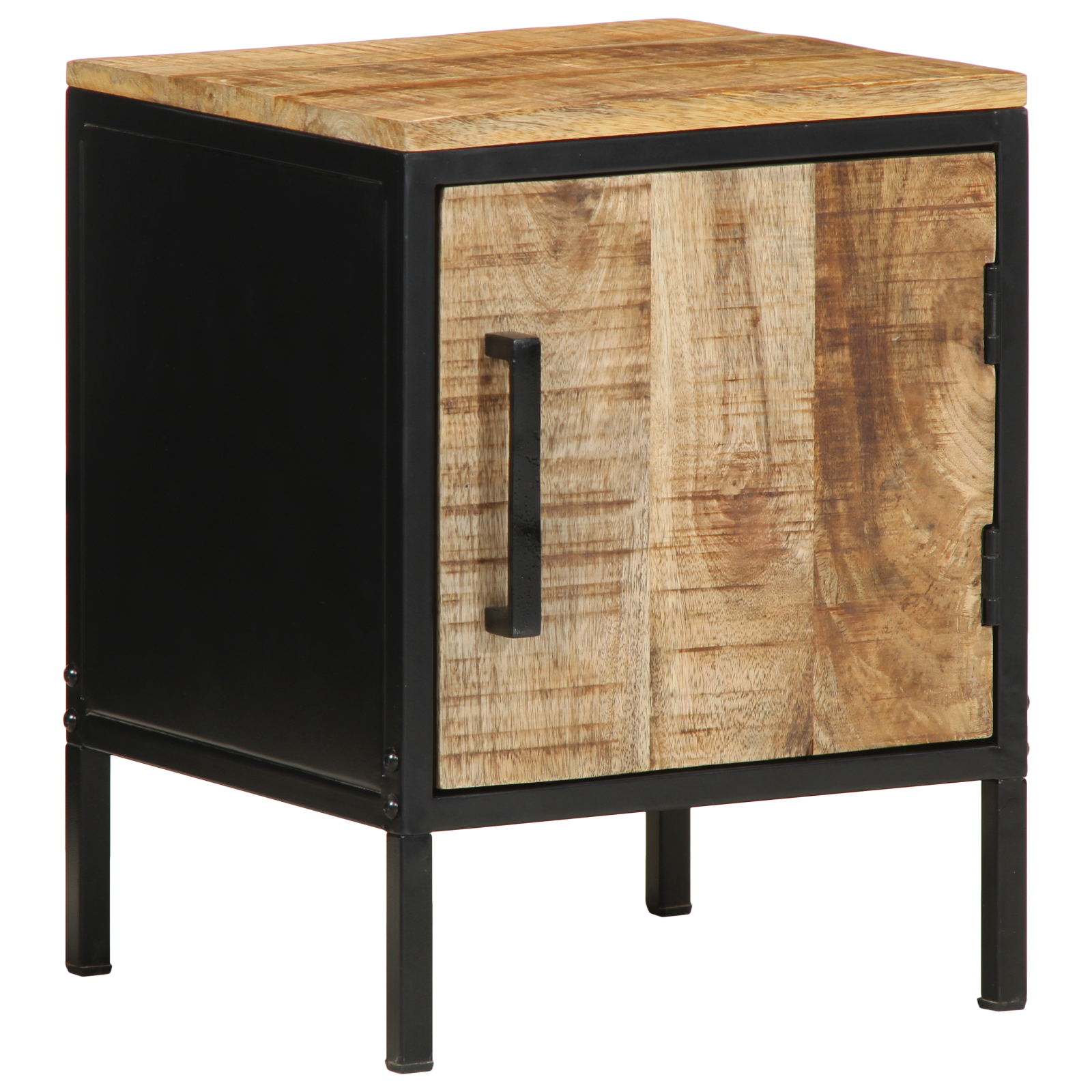 Bedside Cabinet 30x30x40 cm Solid Wood Rough Mango - Image 2