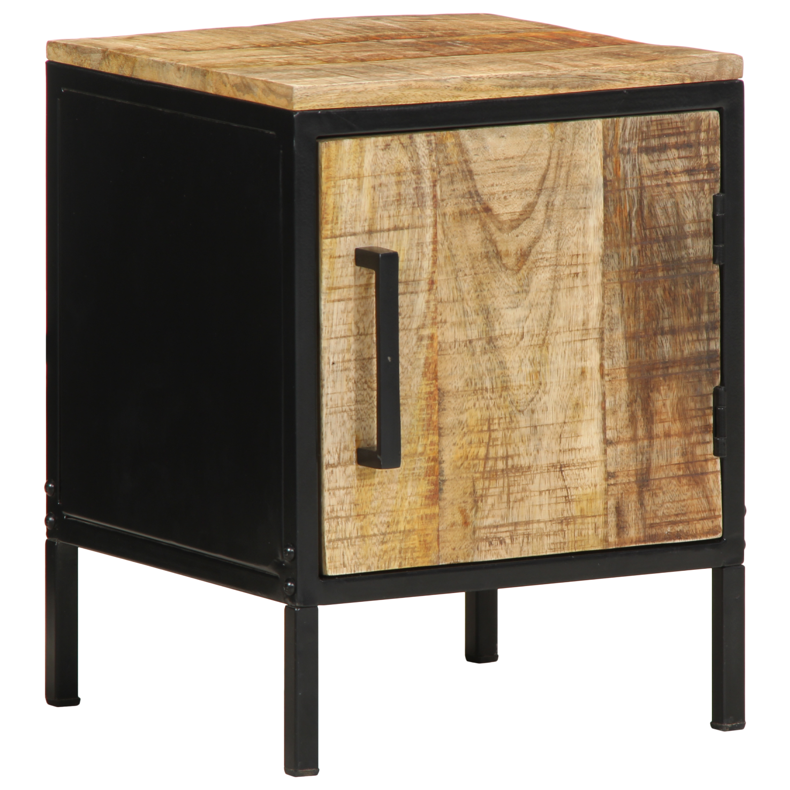 Bedside Cabinet 30x30x40 cm Solid Wood Rough Mango - Image 3