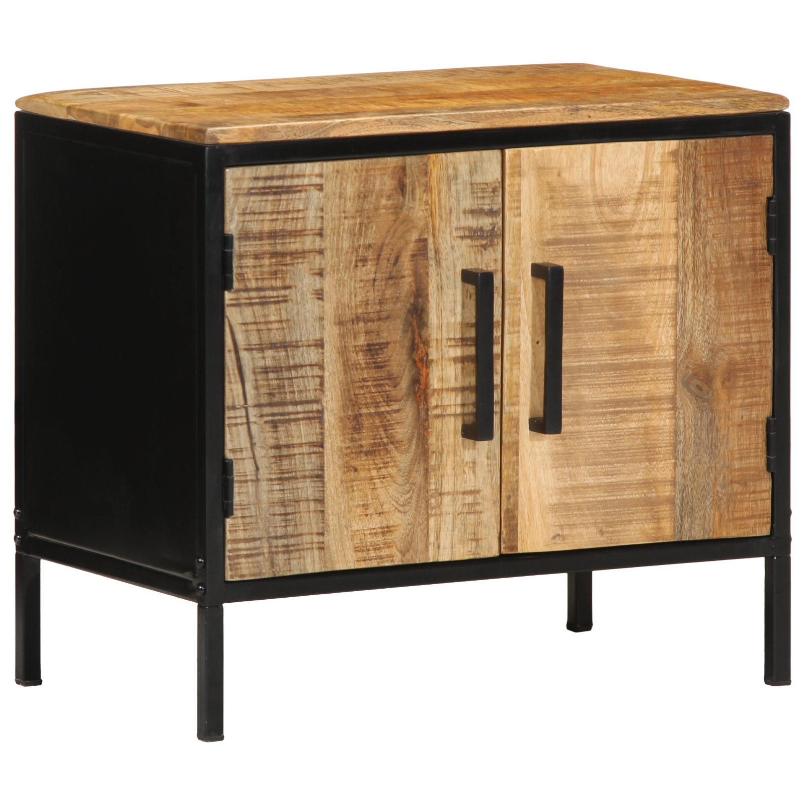 Bedside Cabinet 50x30x45 cm Solid Wood Rough Mango