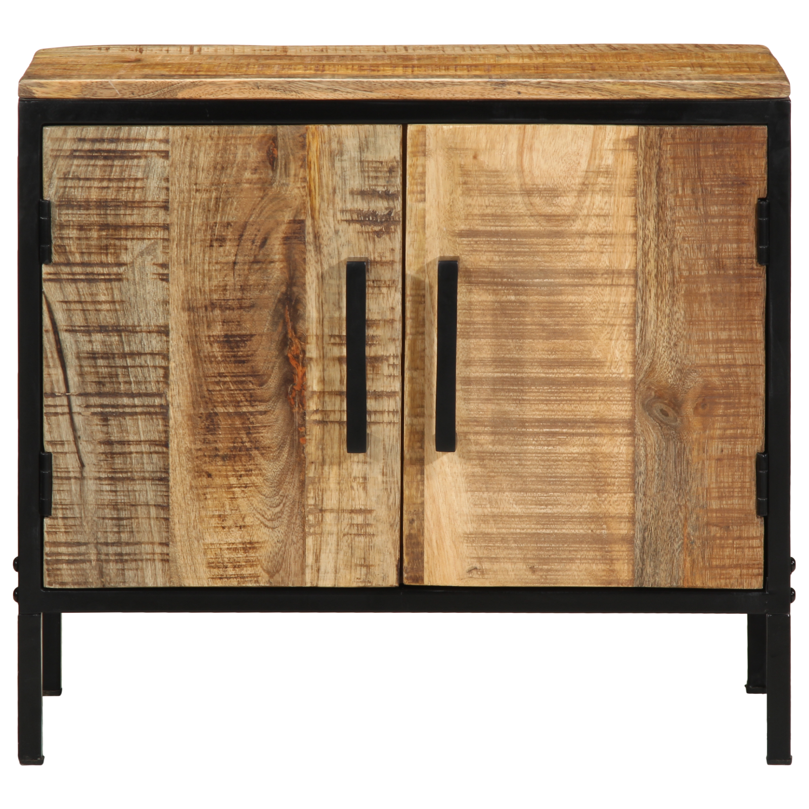 Bedside Cabinet 50x30x45 cm Solid Wood Rough Mango - Image 5