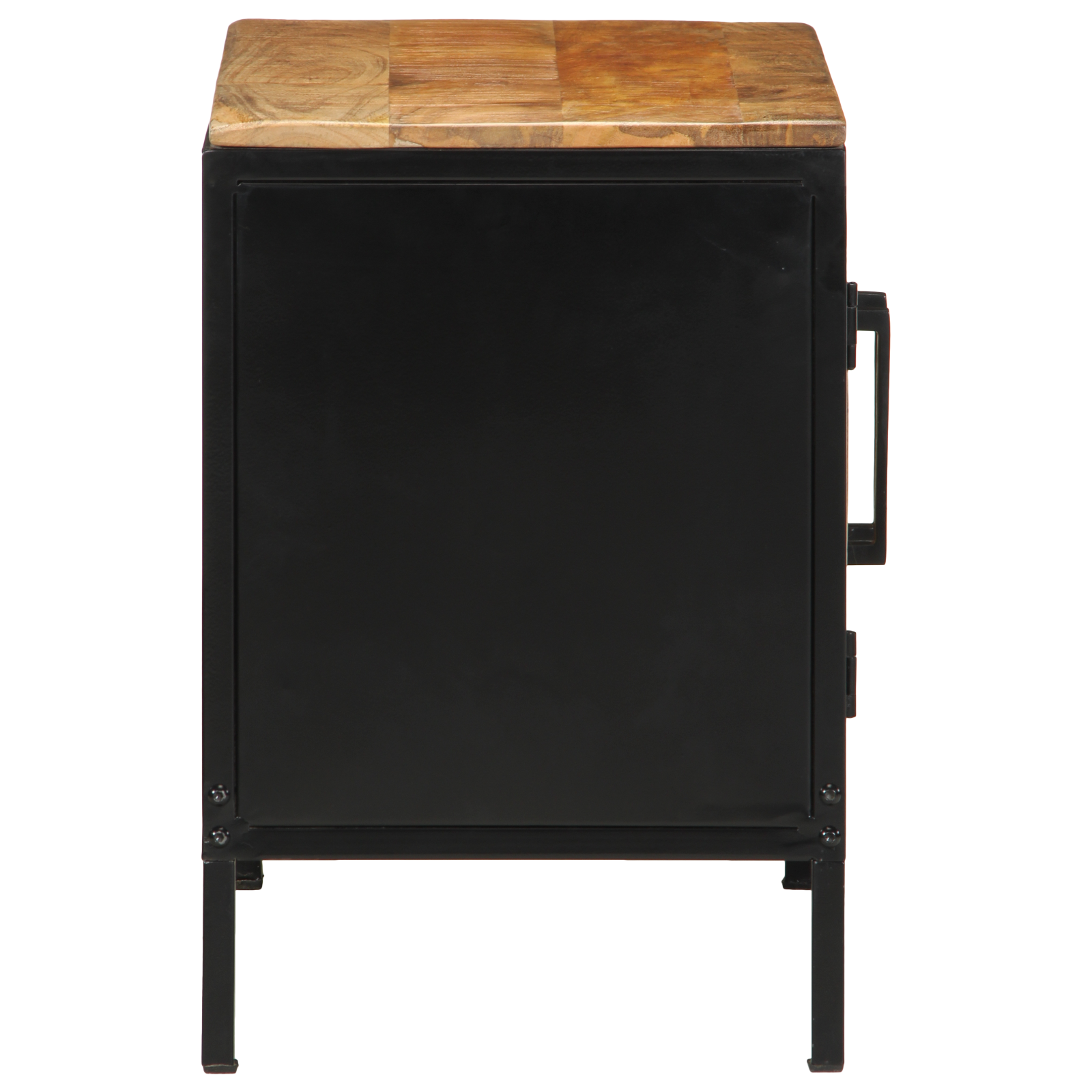 Bedside Cabinet 50x30x45 cm Solid Wood Rough Mango - Image 6