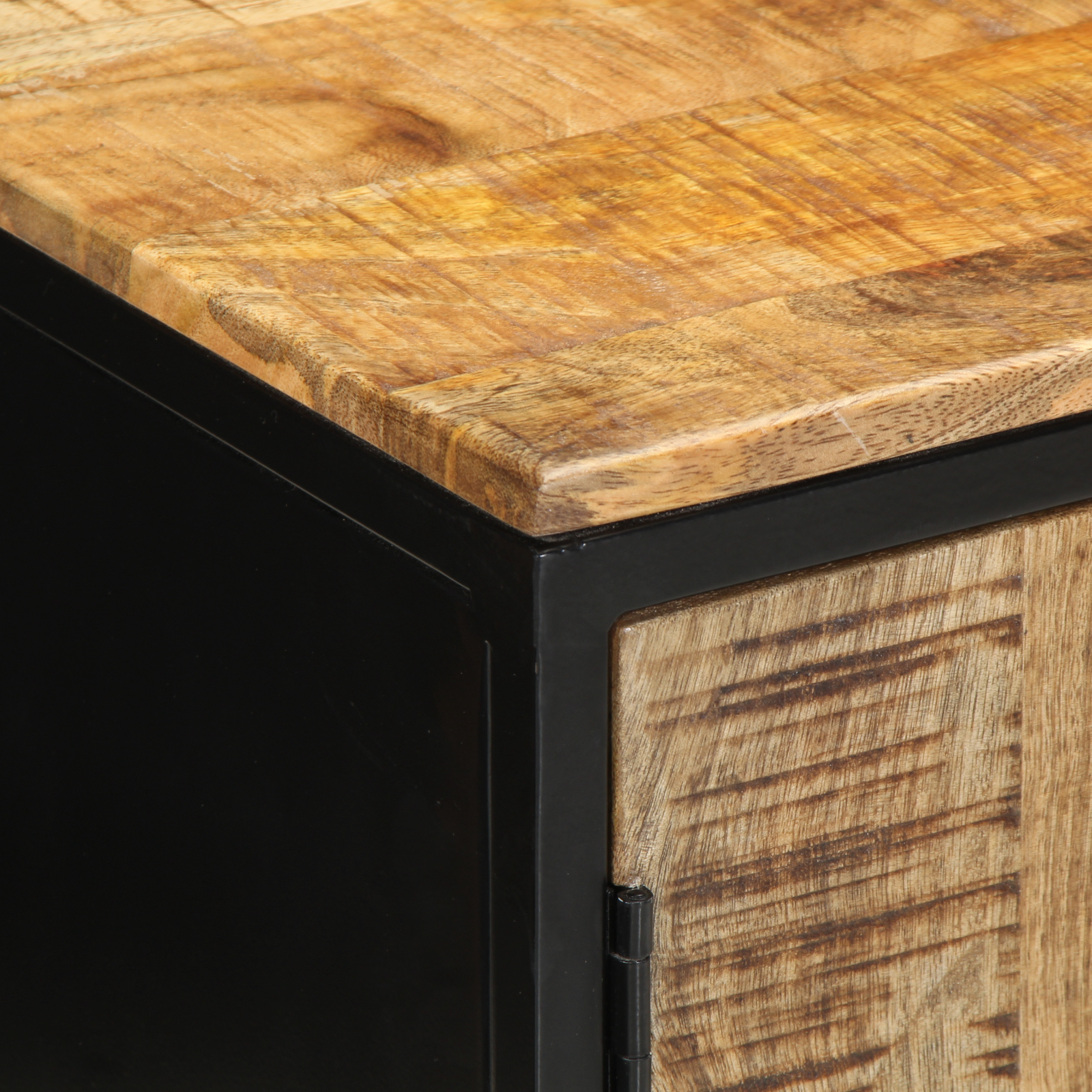 Bedside Cabinets 2 pcs 50x30x45 cm Solid Wood Rough Mango - Image 9