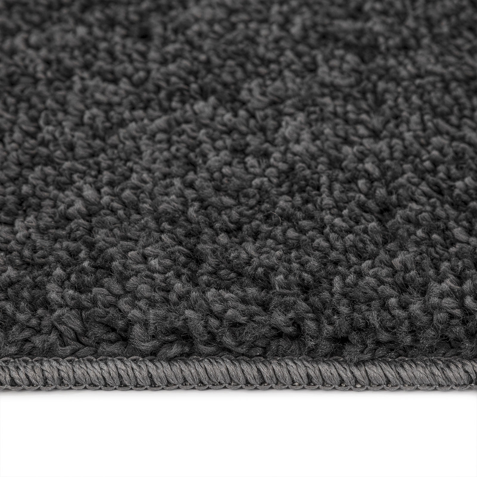 Shaggy Rug with Latex Backing Dark Grey 120x120 cm - Image 7