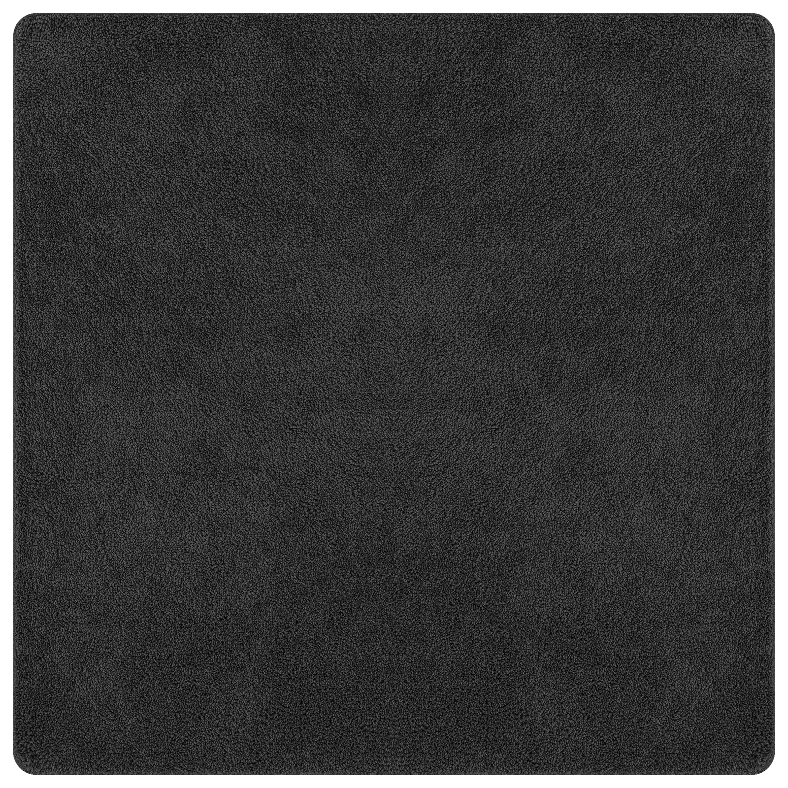 Shaggy Rug with Latex Backing Dark Grey 200x200 cm - Image 2