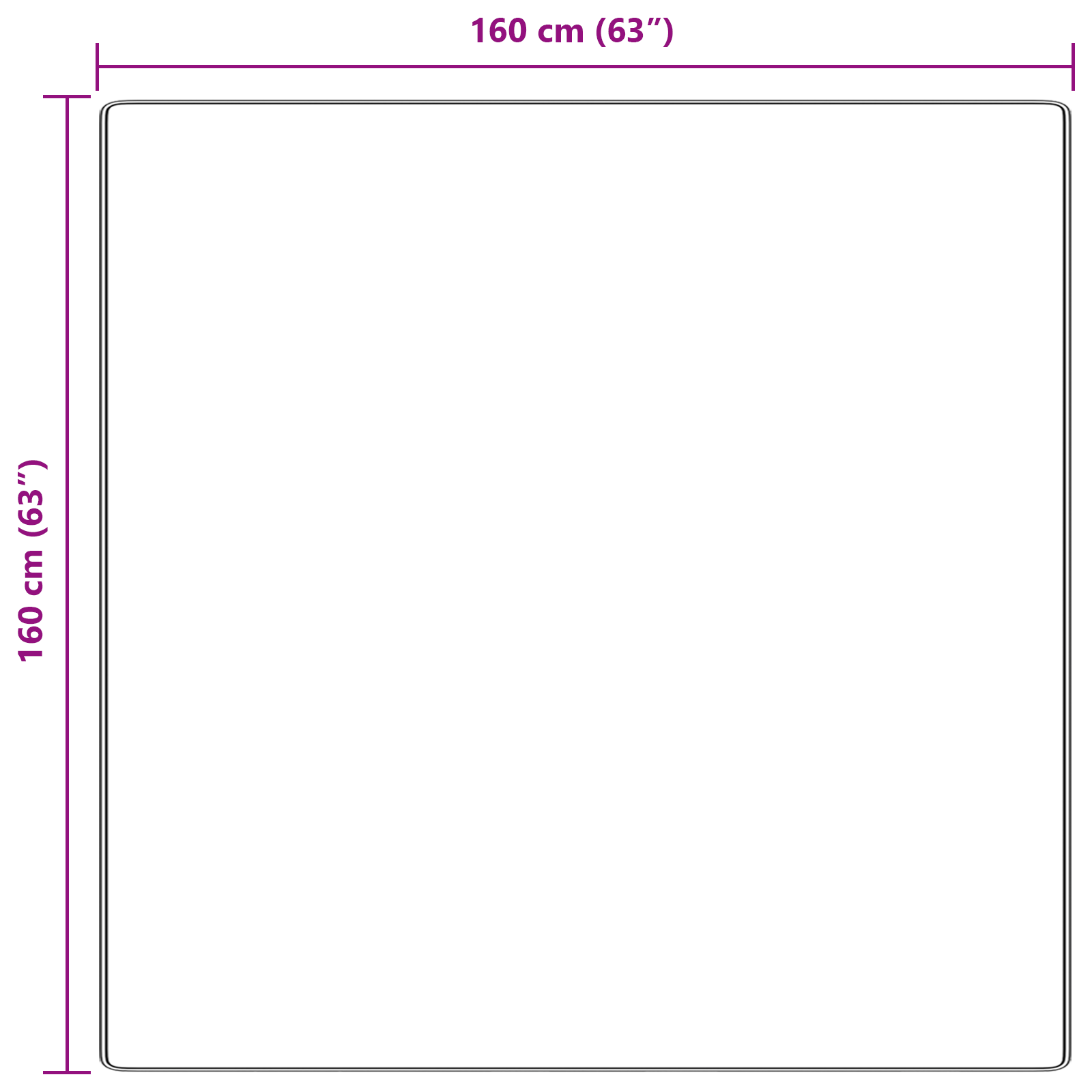 Shaggy Rug with Latex Backing Grey 160x160 cm - Image 8