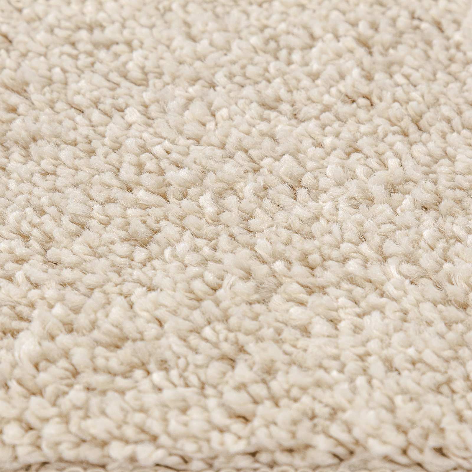 Shaggy Rug High Pile Cream 120x120 cm PP - Image 6