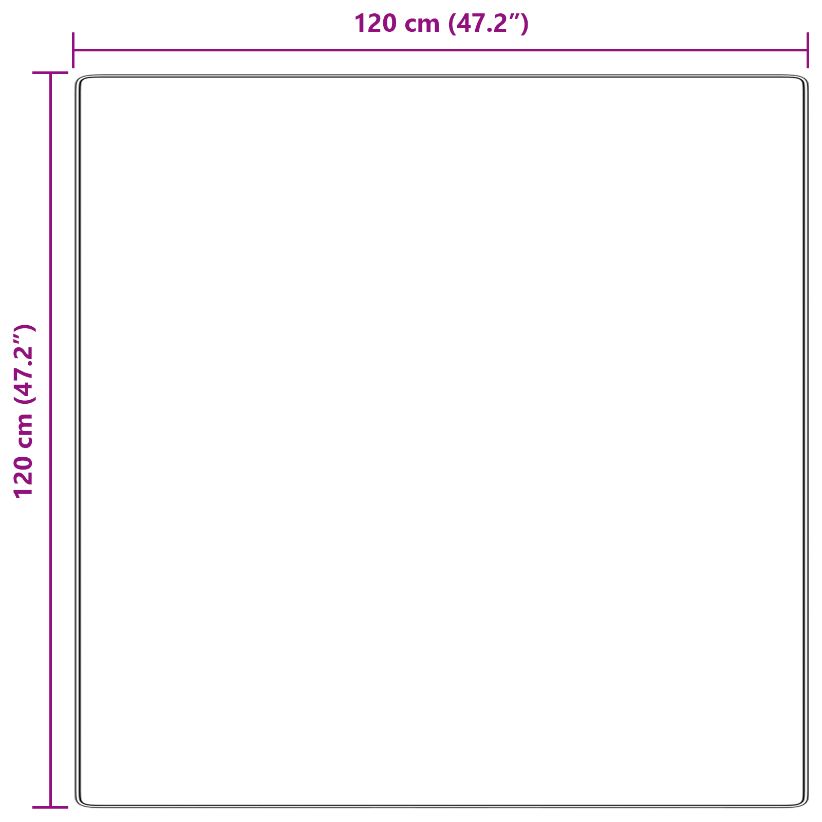 Shaggy Rug High Pile Cream 120x120 cm PP - Image 8