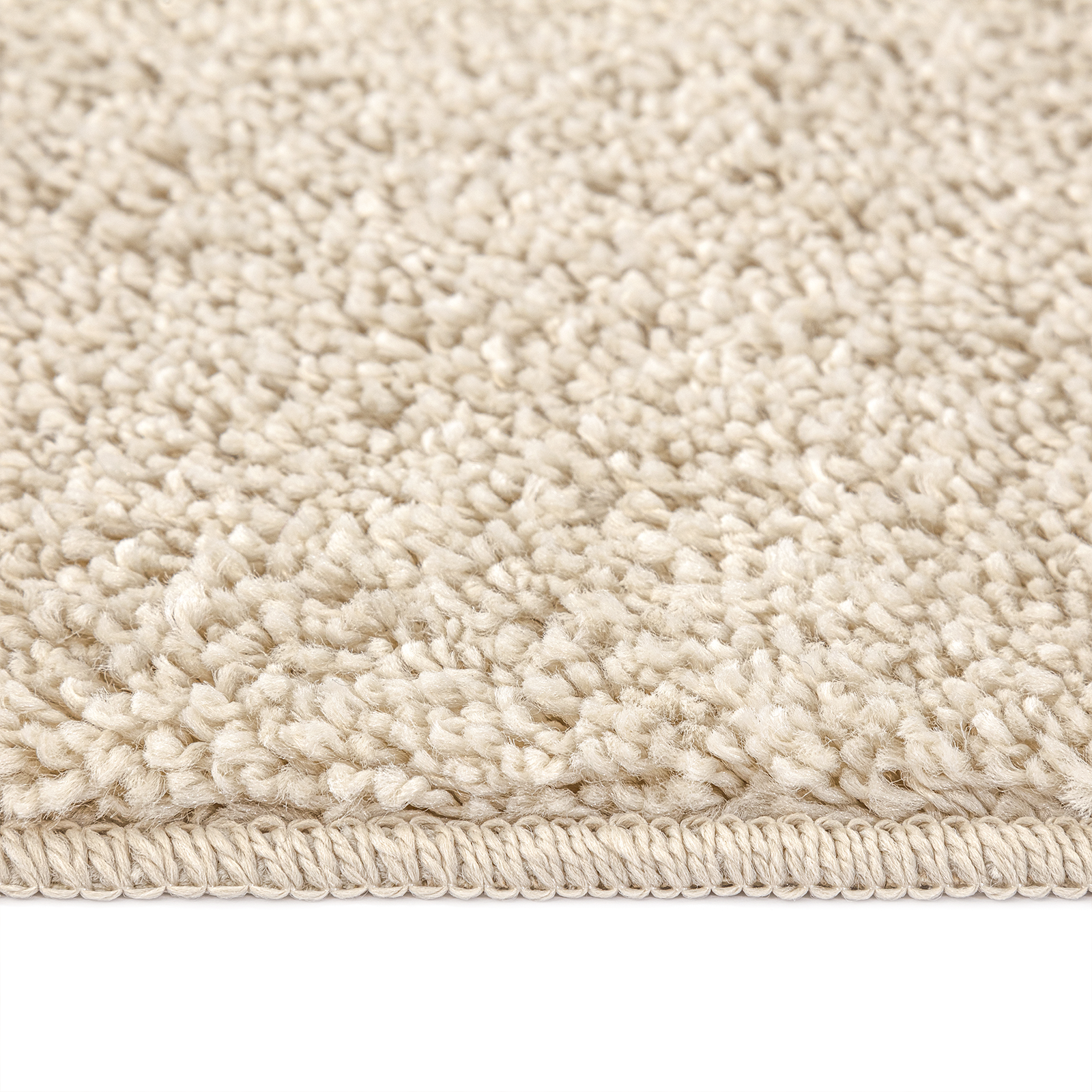Shaggy Rug with Latex Backing Cream 200x200 cm - Image 7