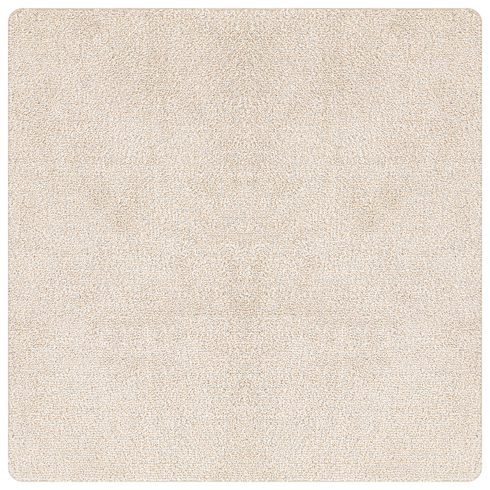 Shaggy Rug with Latex Backing Cream 200x200 cm - Image 2