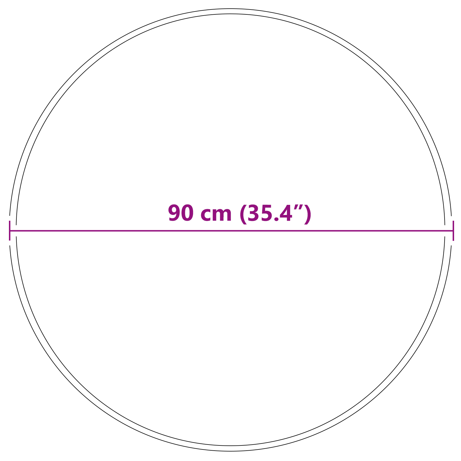 Shaggy Rug with Latex Backing Cream ø90 cm - Image 8