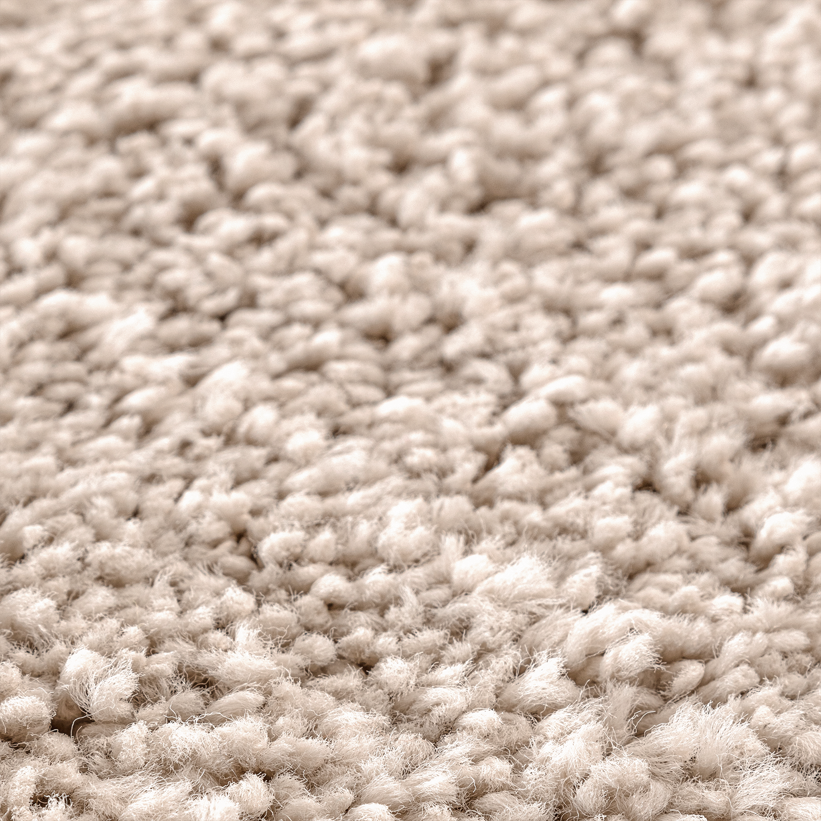 Shaggy Rug with Latex Backing Cream ø120 cm - Image 6