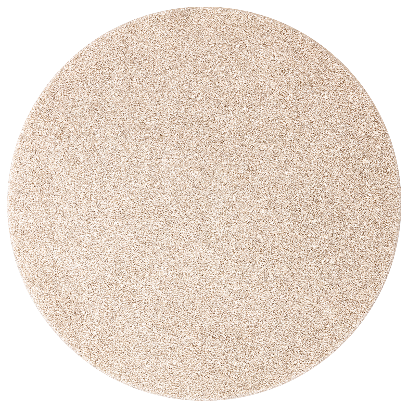 Shaggy Rug with Latex Backing Cream ø160 cm - Image 2