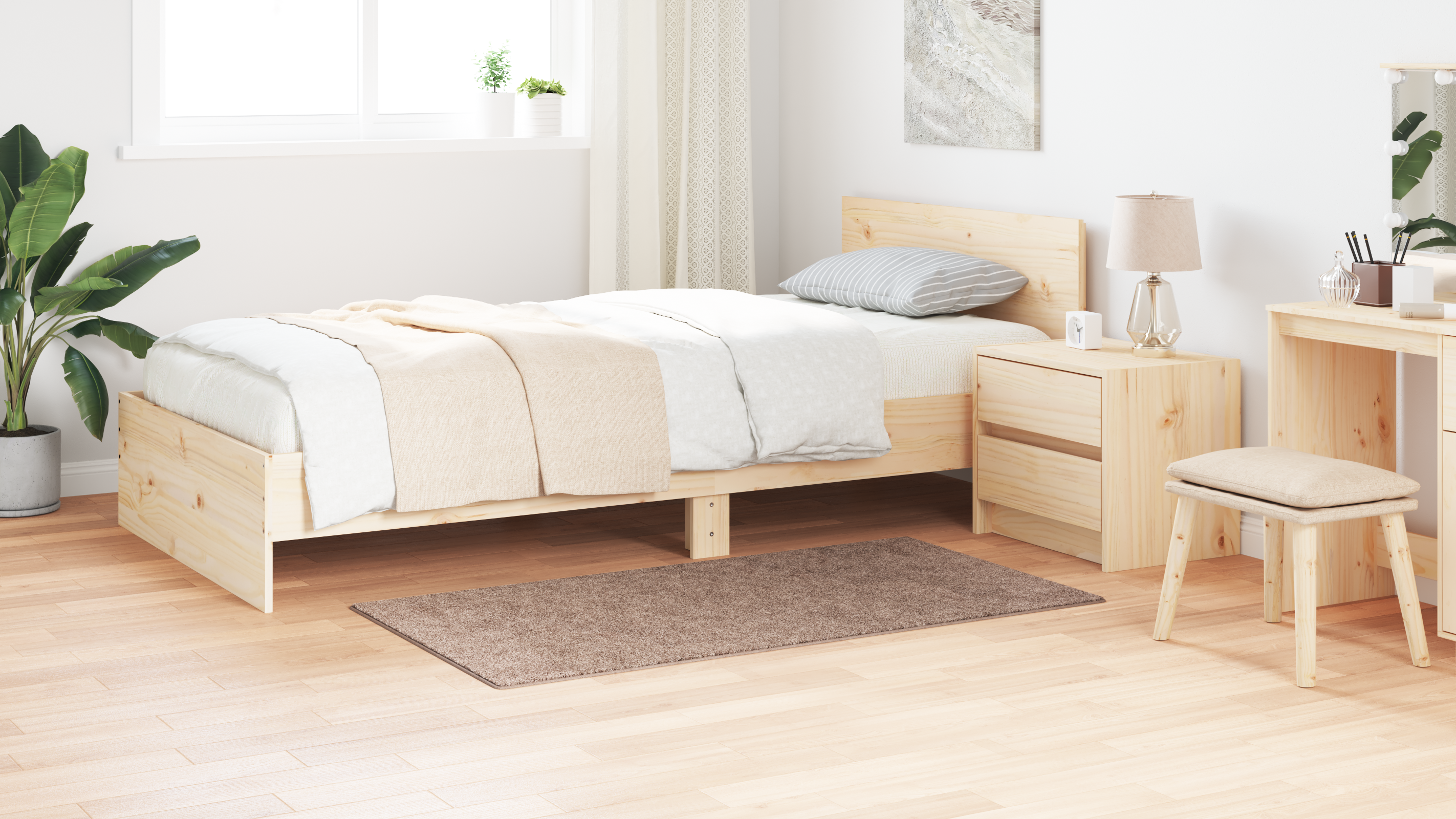 Shaggy Rug with Latex Backing Brown 80x150 cm - Image 4