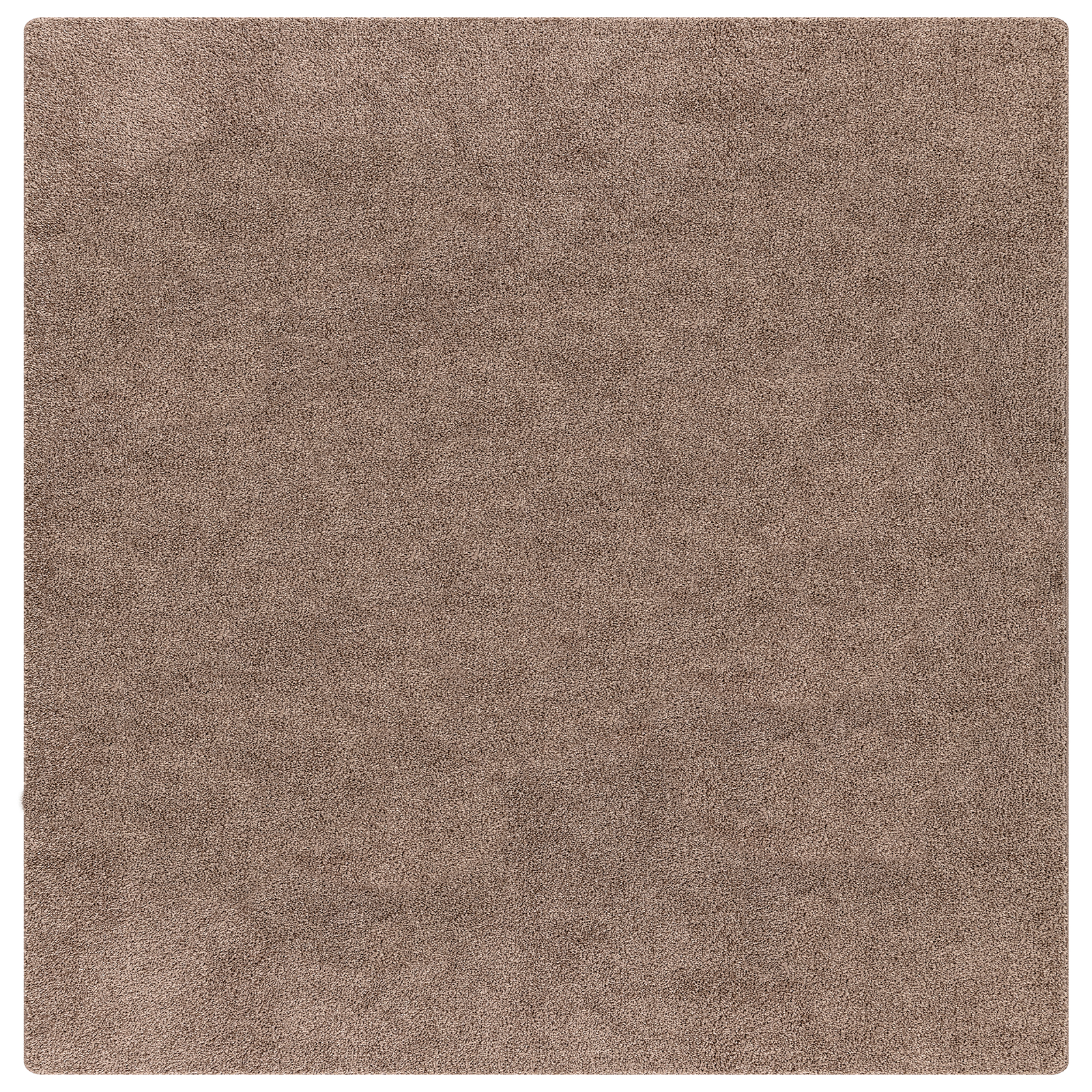 Shaggy Rug High Pile Brown 120x120 cm PP - Image 2