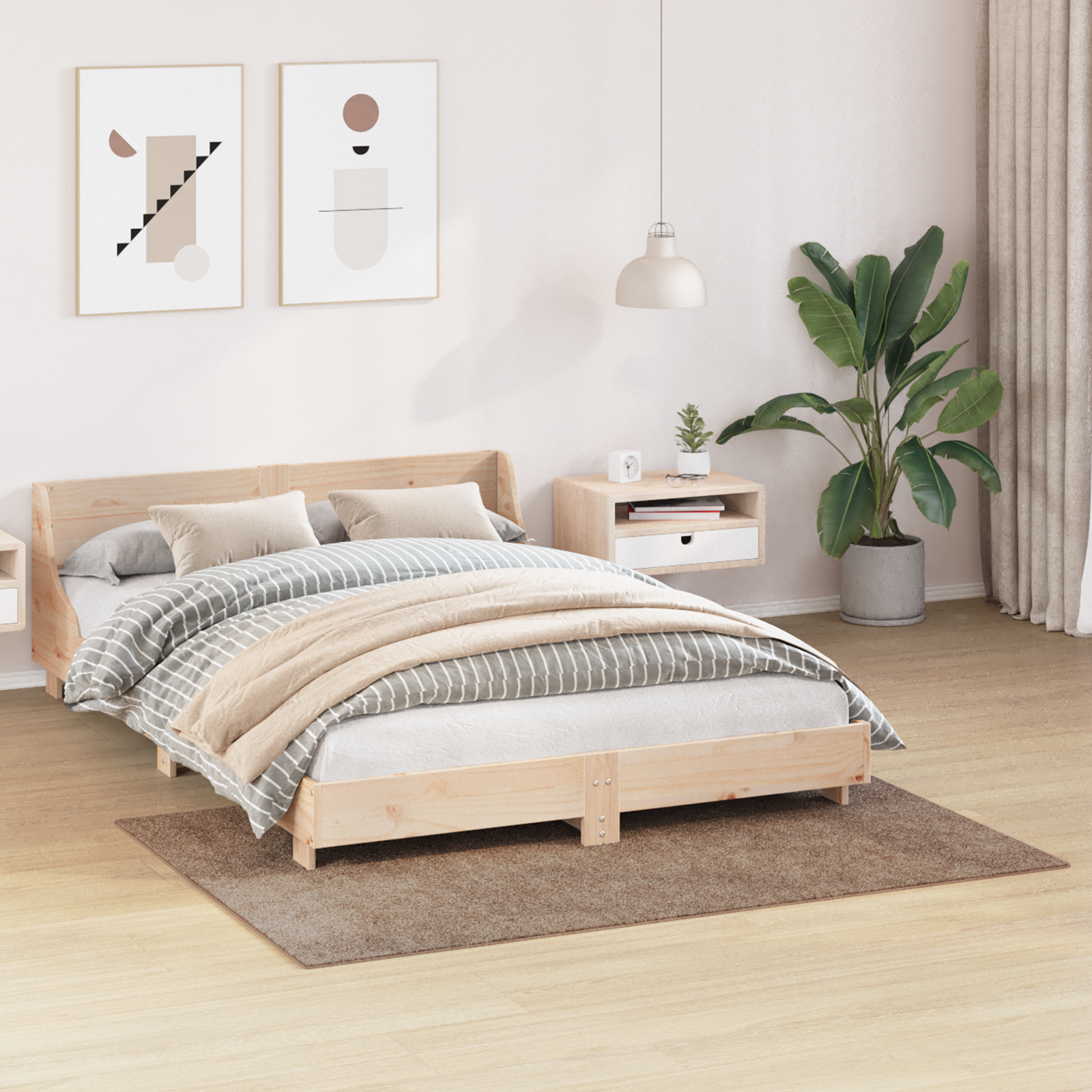 Shaggy Rug with Latex Backing Brown 120x170 cm - Image 3