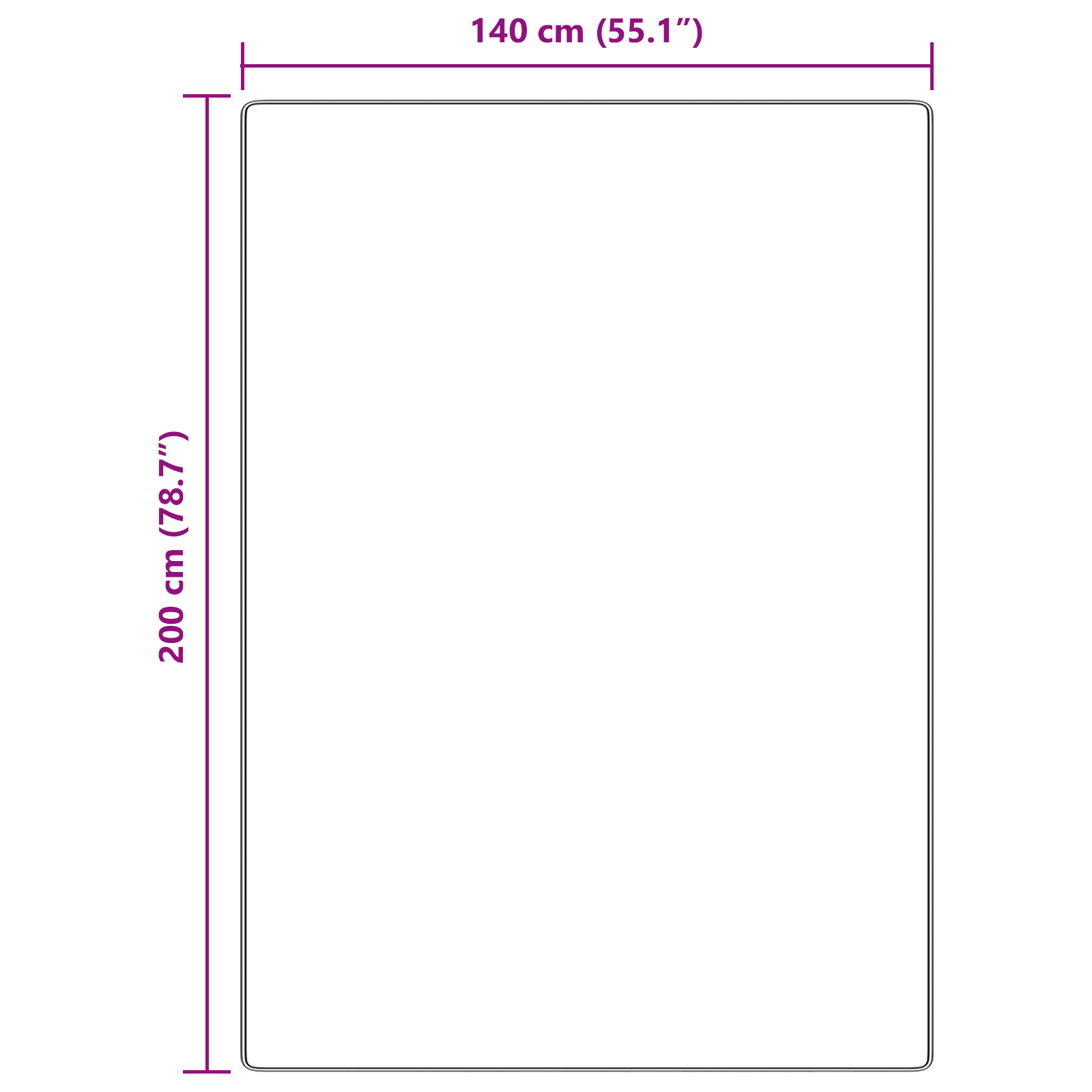 Flauschiger Teppich mit Latexrücken Braun 140x200 cm Teppich Brauner Teppich Mo - Zdjęcie 8 z 8