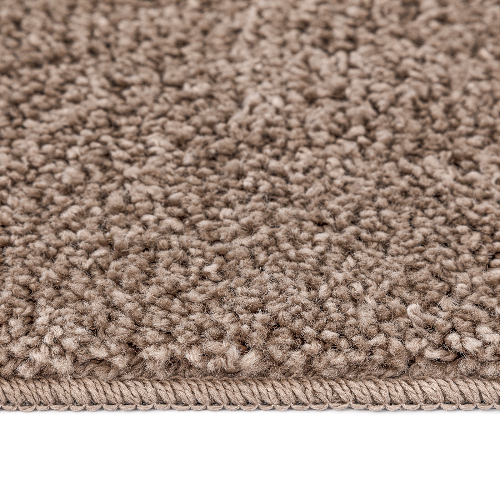 Shaggy Rug High Pile Brown 160x160 cm PP - Image 7