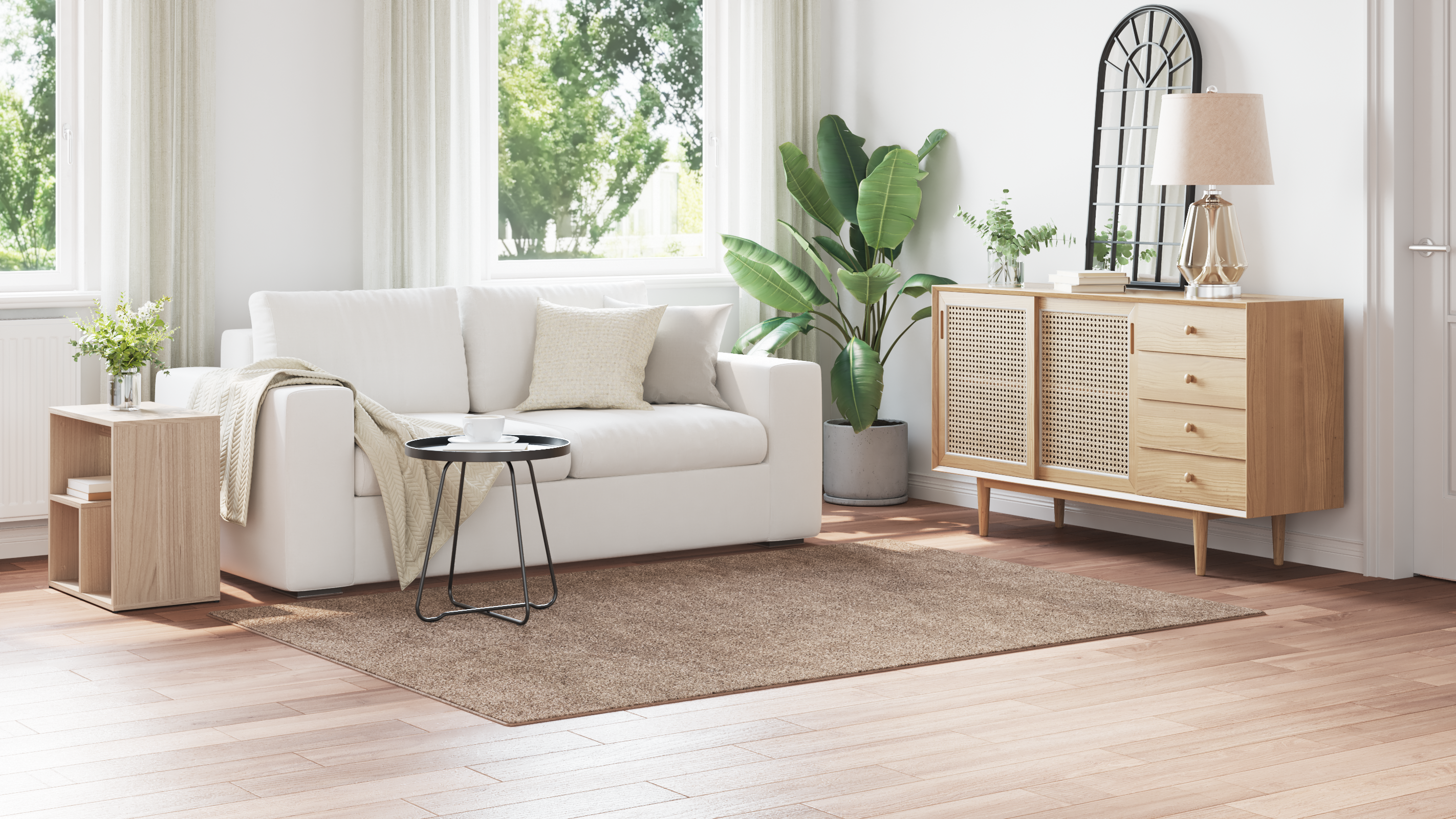 Shaggy Rug with Latex Backing Brown 160x230 cm - Image 4