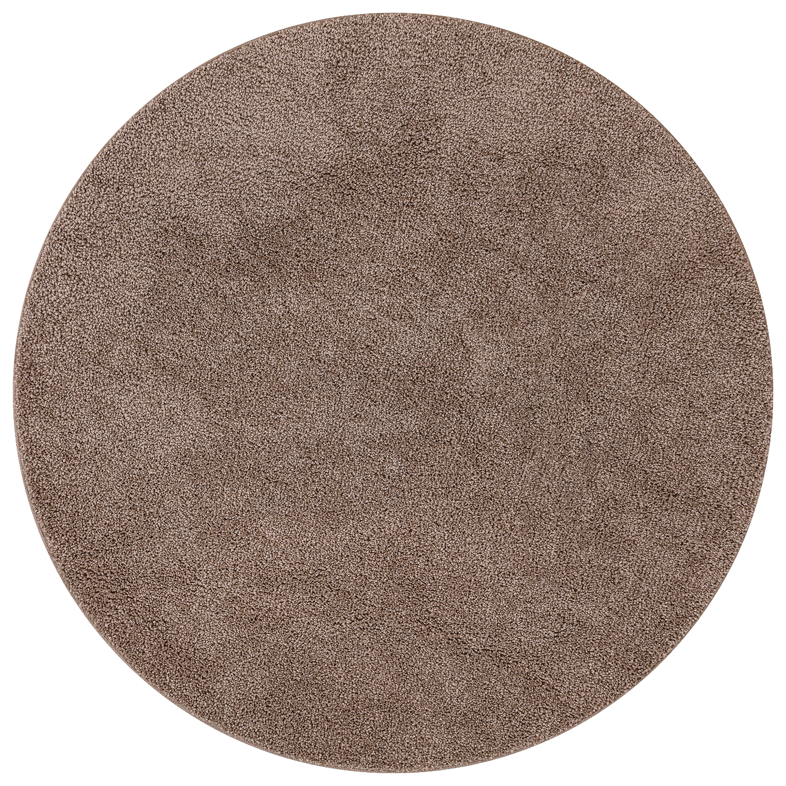 Shaggy Rug with Latex Backing Brown ø160 cm - Image 2