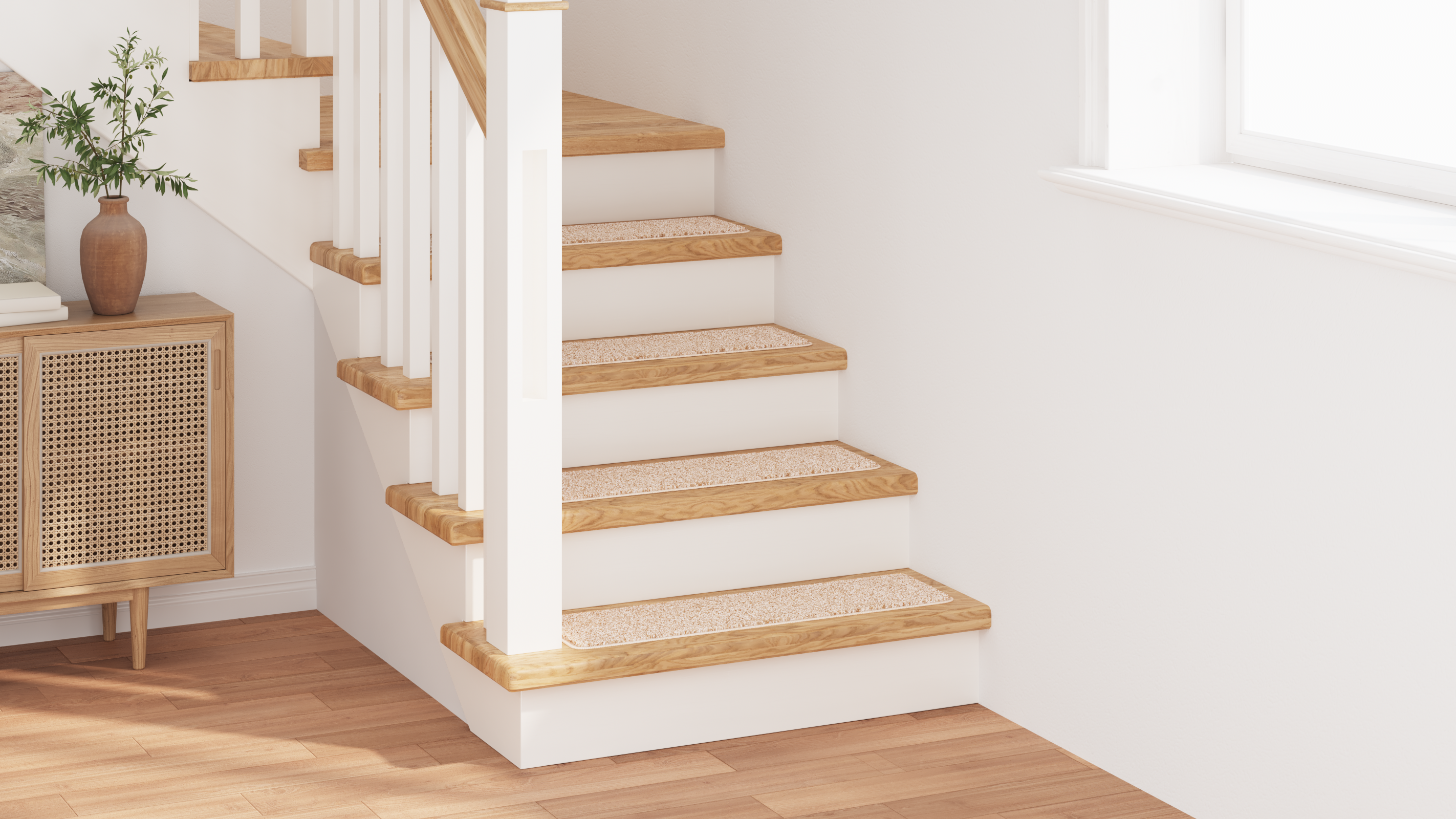 Stair Mats with Latex Backing Cream 20x75 cm - Image 4