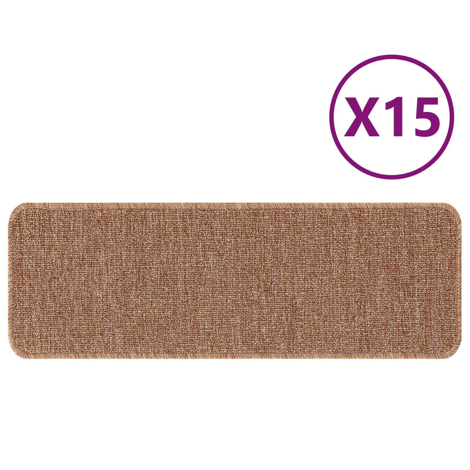 Stair Mats with Latex Backing Yellow 25x60 cm - Image 3