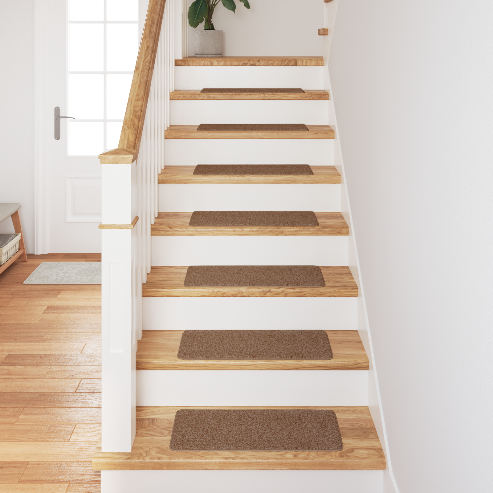 Stair Mats with Latex Backing Yellow 25x60 cm - Image 4